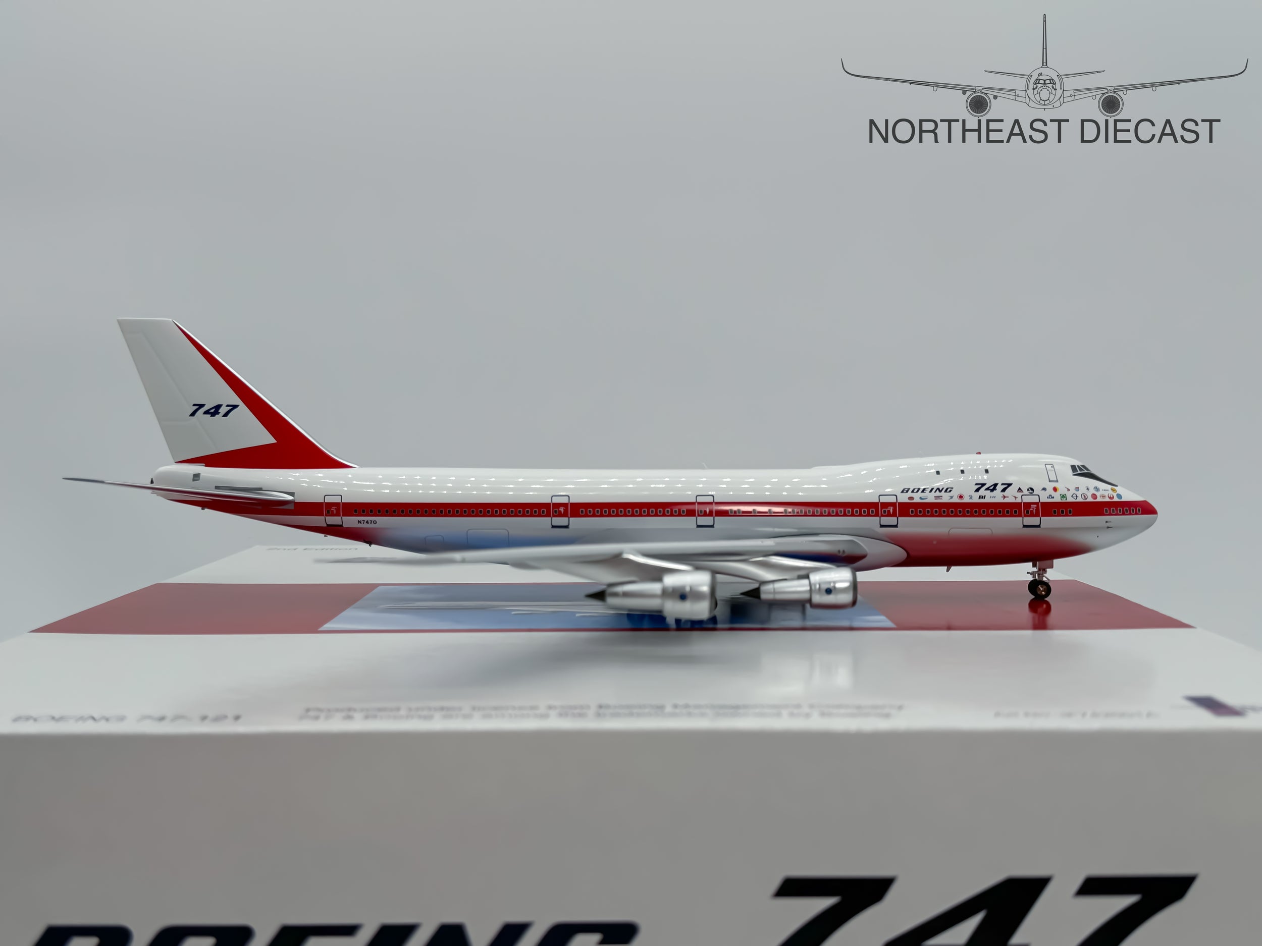 Boeing House Boeing 747-100 1:200 Inflight200 N7470 (IF742001A)