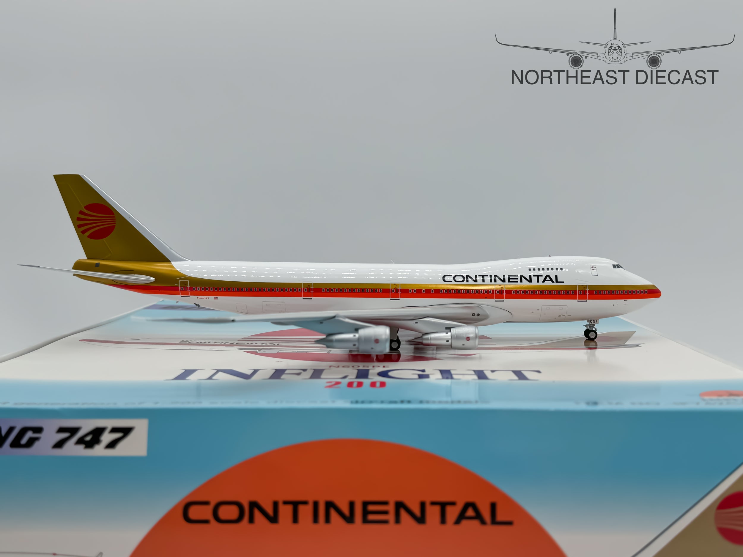 Continental Airlines Boeing 747-200 1:200 Inflight200 N605PE (IF742CO1122)
