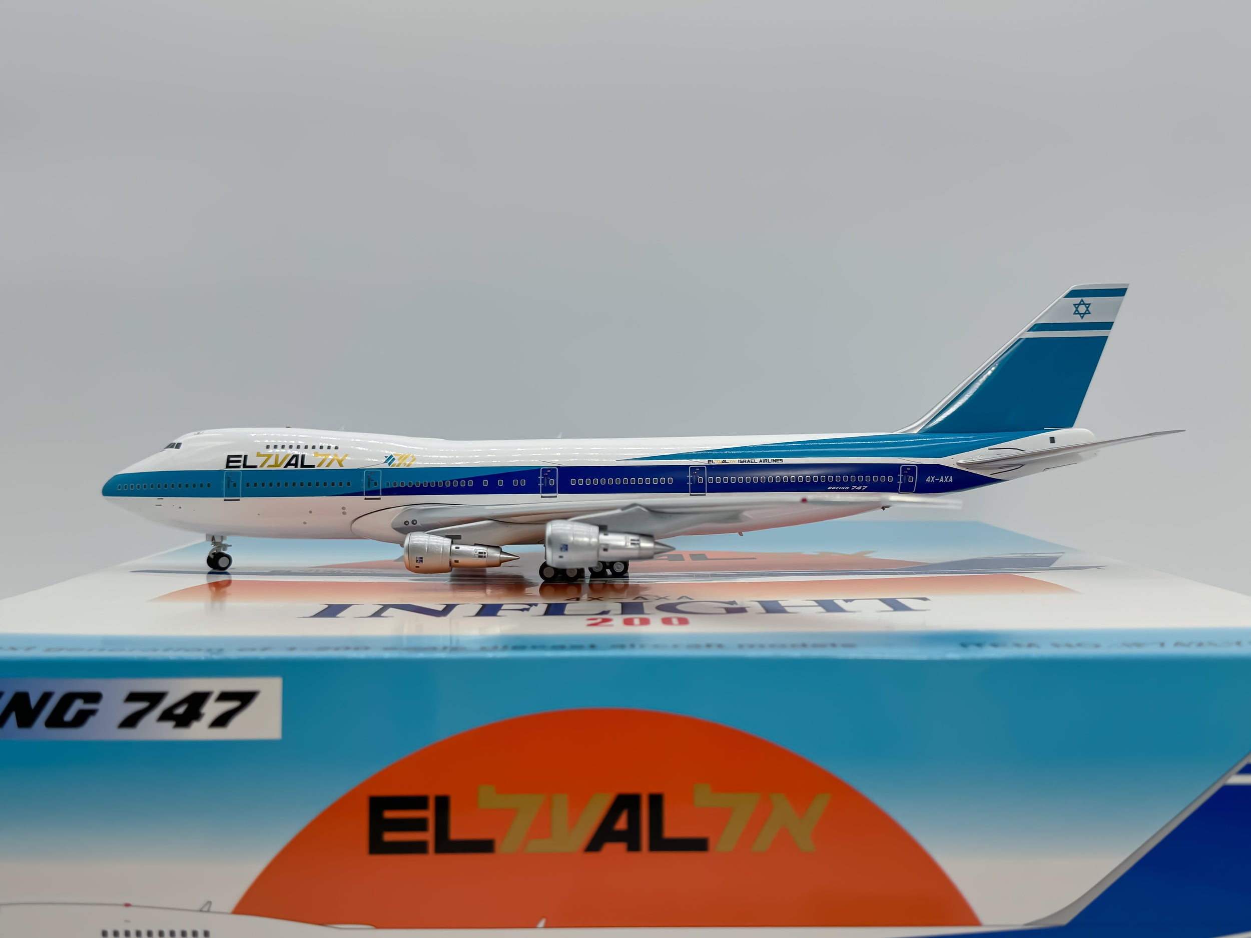 El Al Israel Airlines Boeing 747-200 1:200 Inflight200 4X-AXA (IF742LY1021)