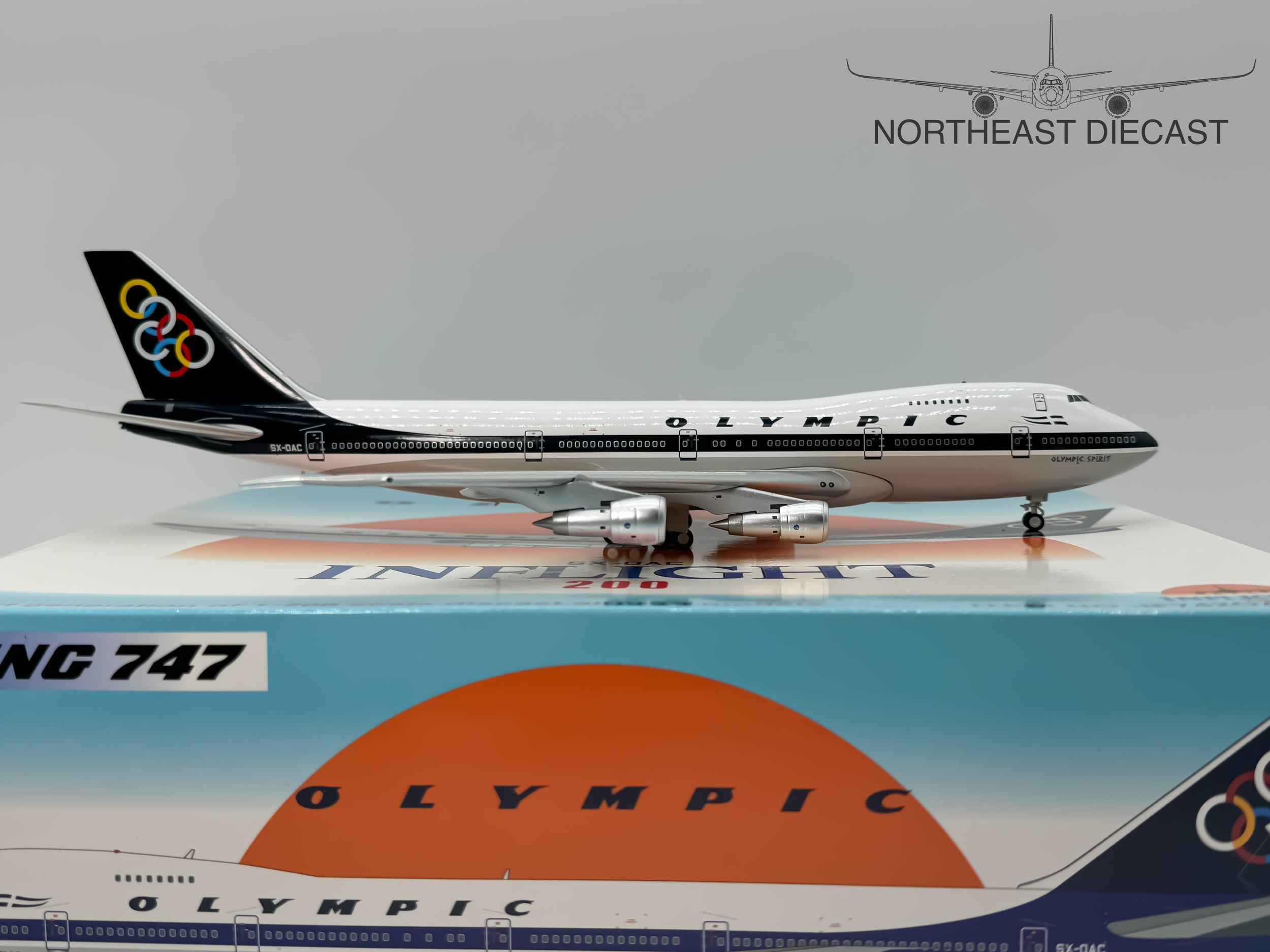 Olympic Air Boeing 747-100 1:200 Inflight200 SX-OAC (IF742OA1024)