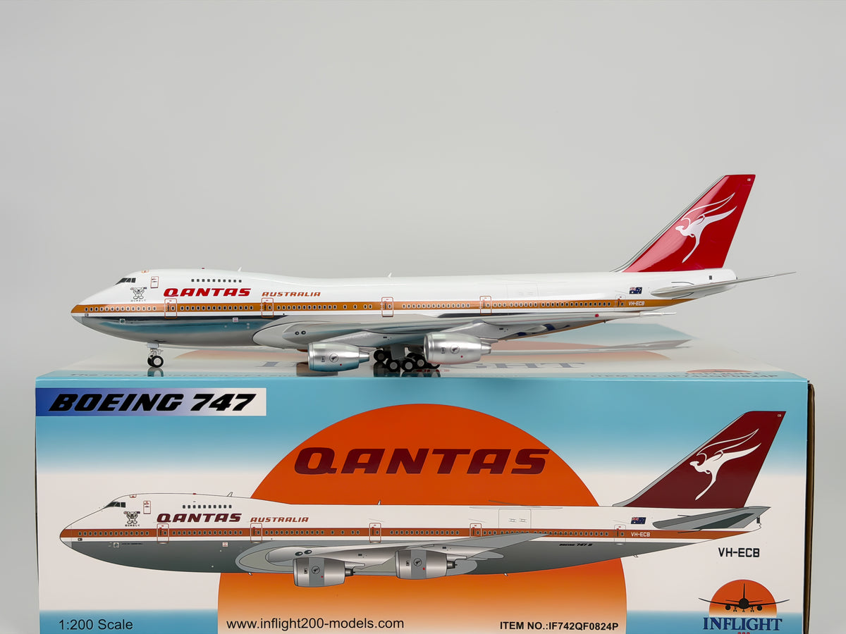 Qantas Airways Boeing 747-200 1:200 InFlight200 VH-ECB (IF742QF0824P)
