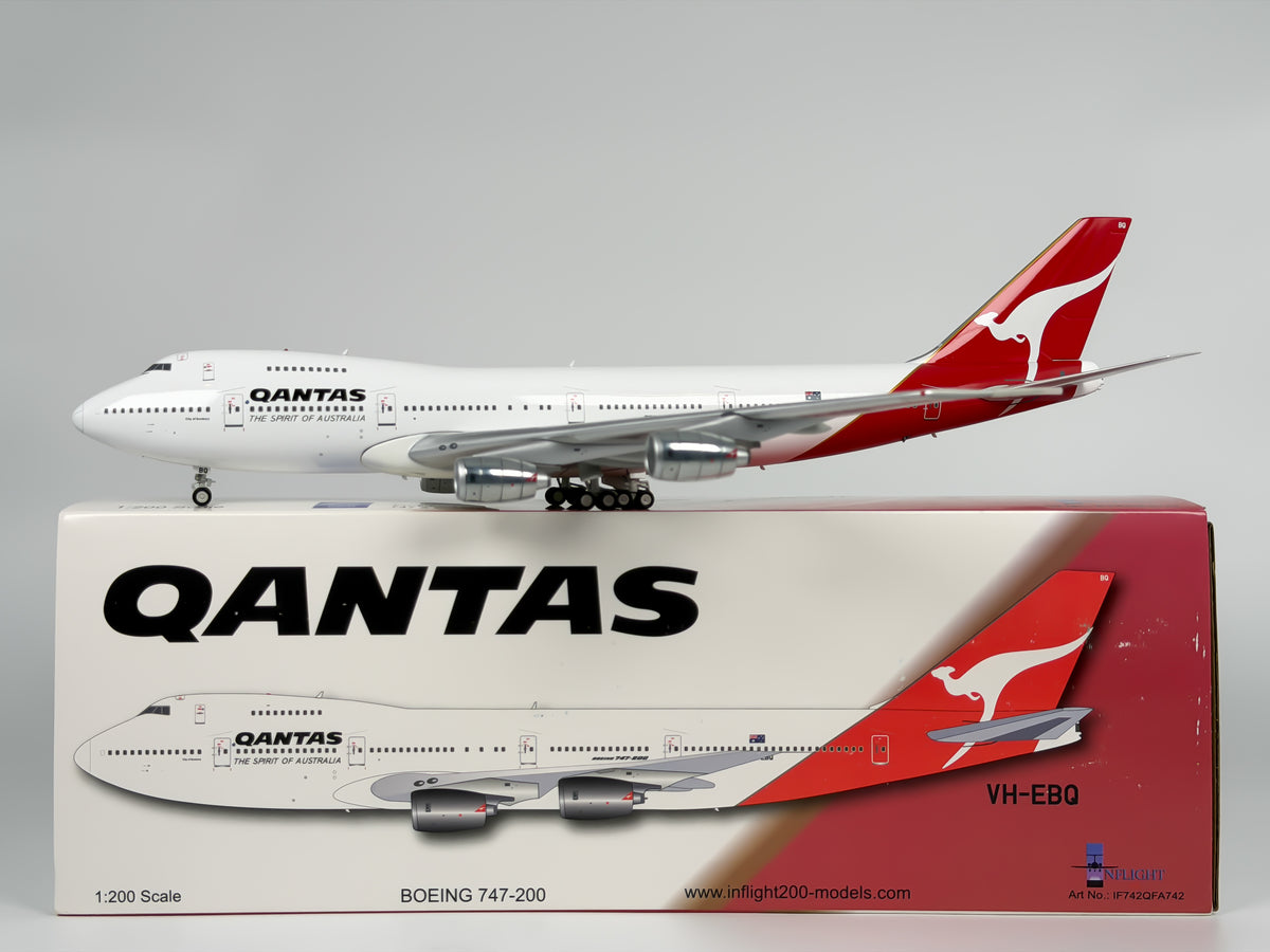 Qantas Airways Boeing 747-200 1:200 InFlight200 VH-EBQ (IF742QFA742)