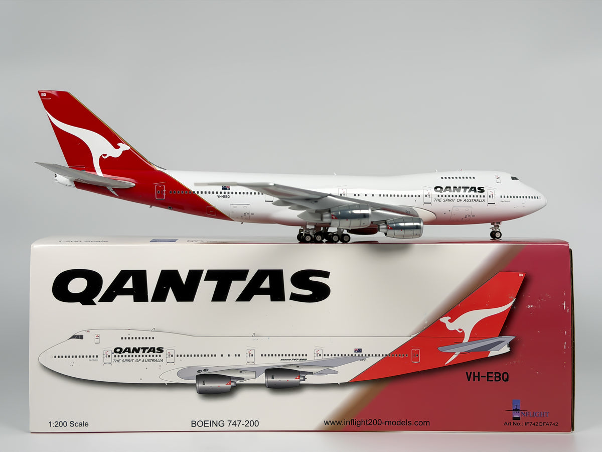 Qantas Airways Boeing 747-200 1:200 InFlight200 VH-EBQ (IF742QFA742)