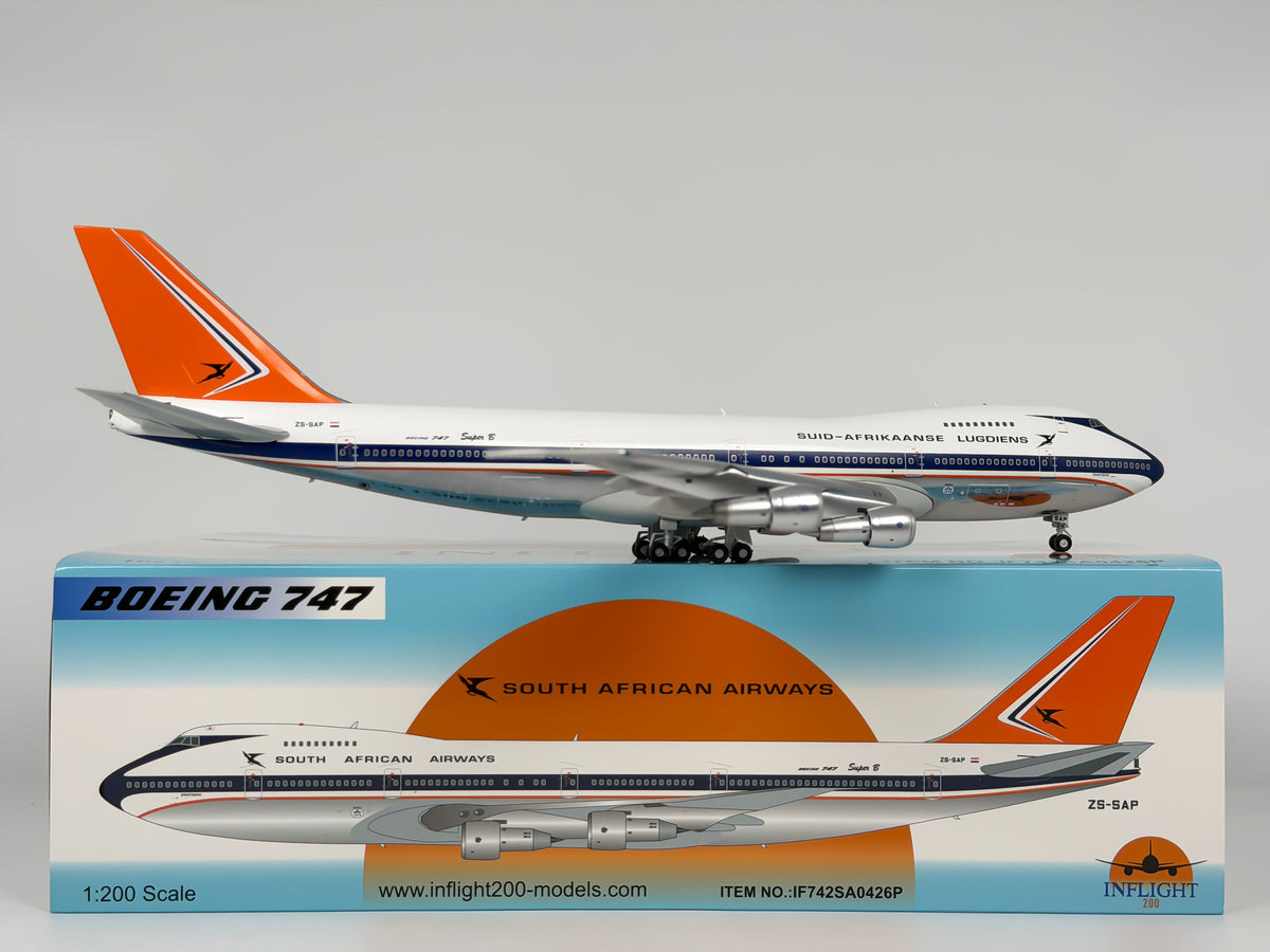 South African Airways Boeing 747-200 1:200 InFlight200 ZS-SAP (IF742SA0426P)