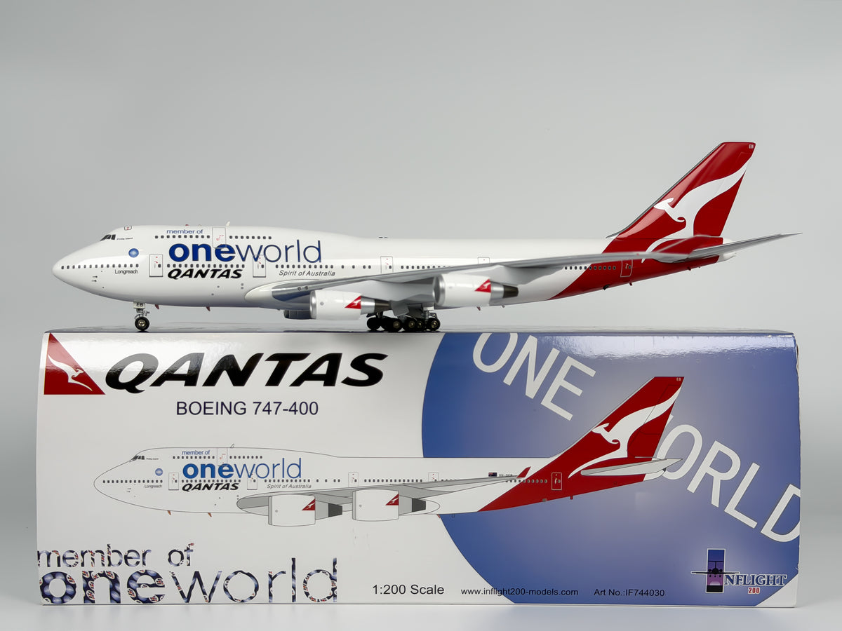Qantas Airways Boeing 747-400 1:200 InFlight200 VH-OEB (IF744030)