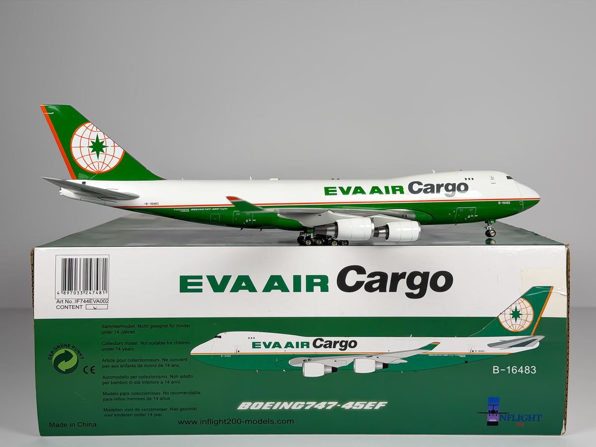 Eva Air Cargo Boeing 747-400F 1:200 Inflight200 B-16483 (IF744EVA002)