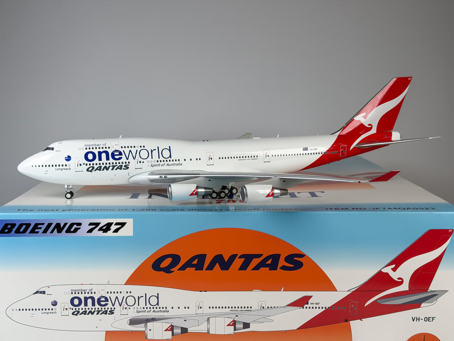 Qantas Airways Boeing 747-400 1:200 Inflight200 VH-OEF (IF744QA0523)