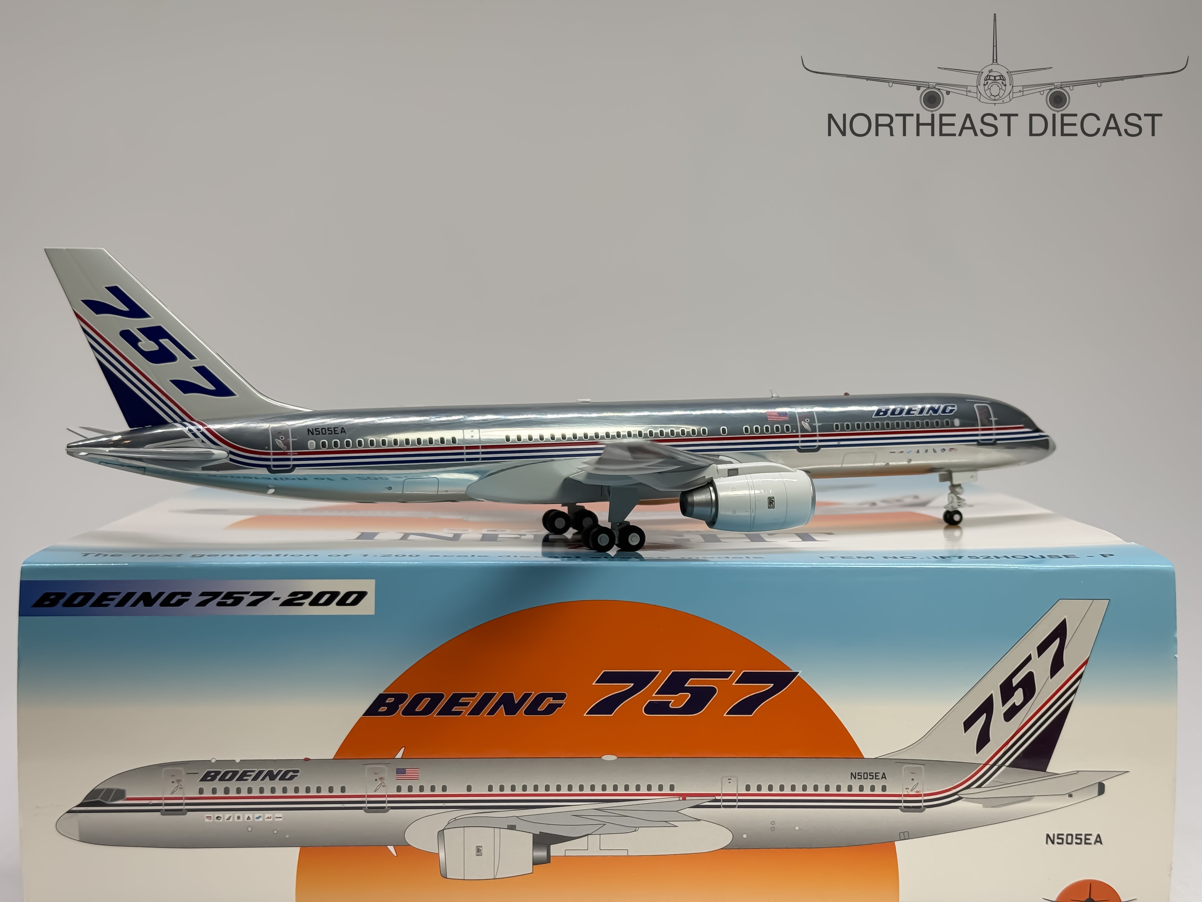 House Colors Boeing 757-200 1:200 Inflight200 N505EA (IF752HOUSE-P)