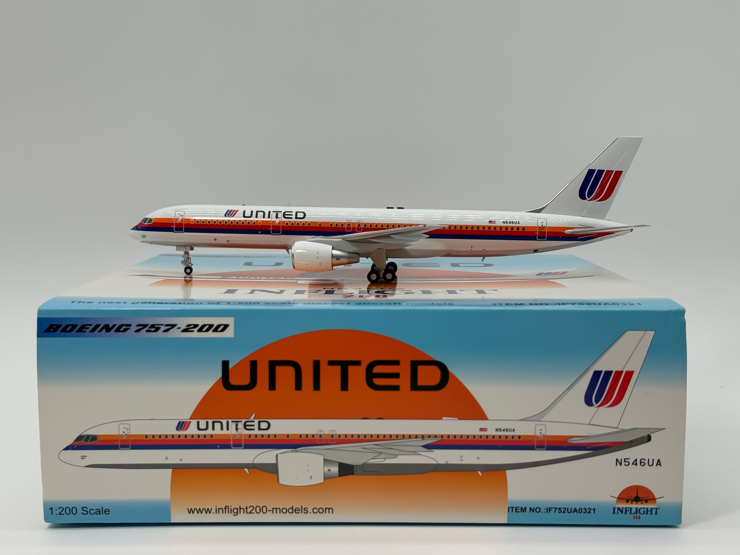 United Airlines Boeing 757-200 1:200 Inflight200 N546UA (IF752UA0321)