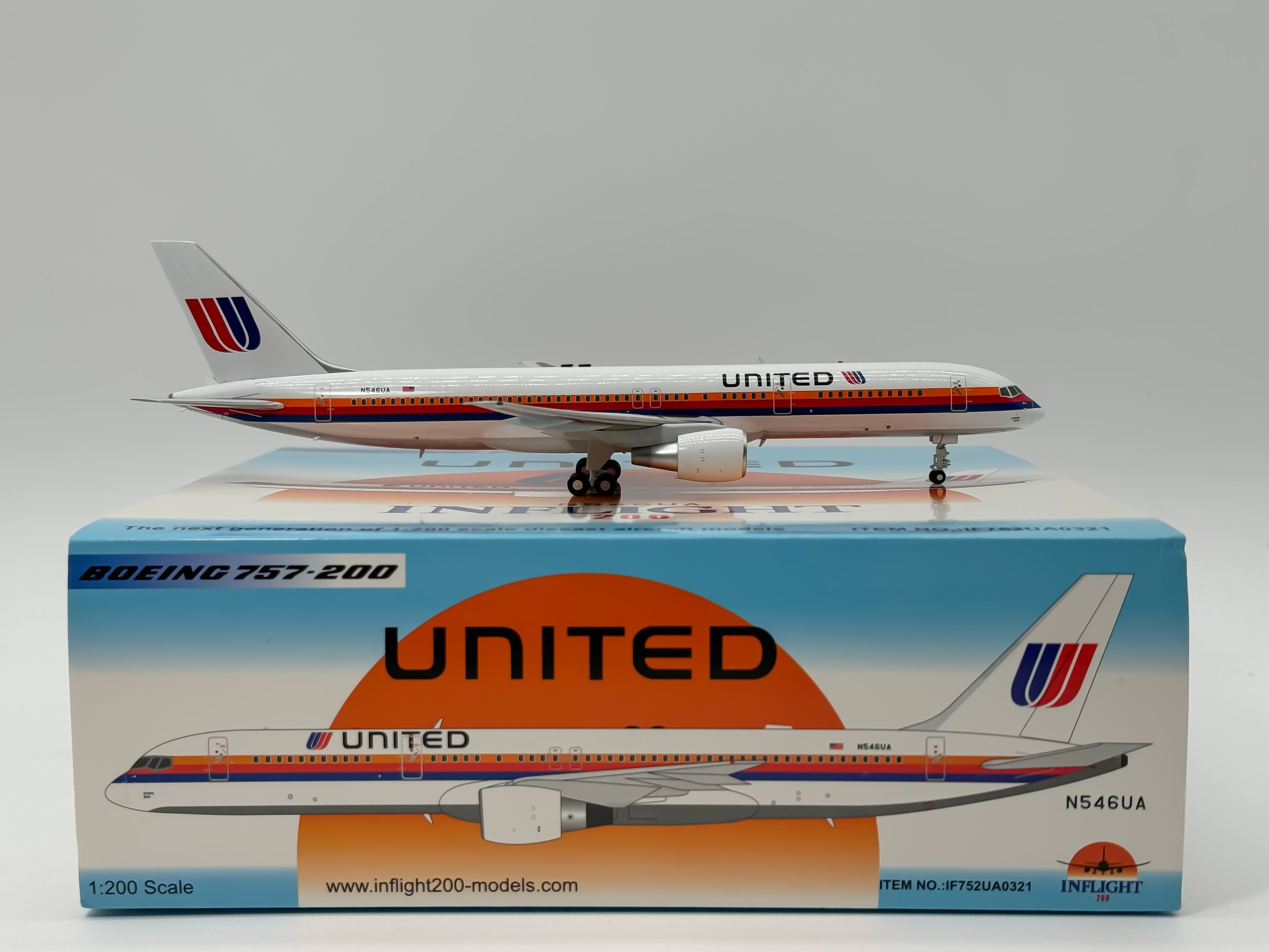 United Airlines Boeing 757-200 1:200 Inflight200 N546UA (IF752UA0321)