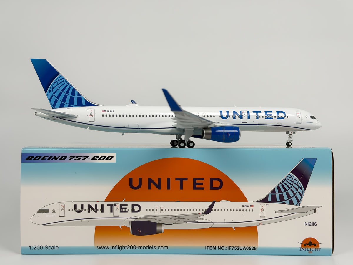 United Airlines Boeing 757-200 1:200 Inflight200 N12116 (IF752UA0525)