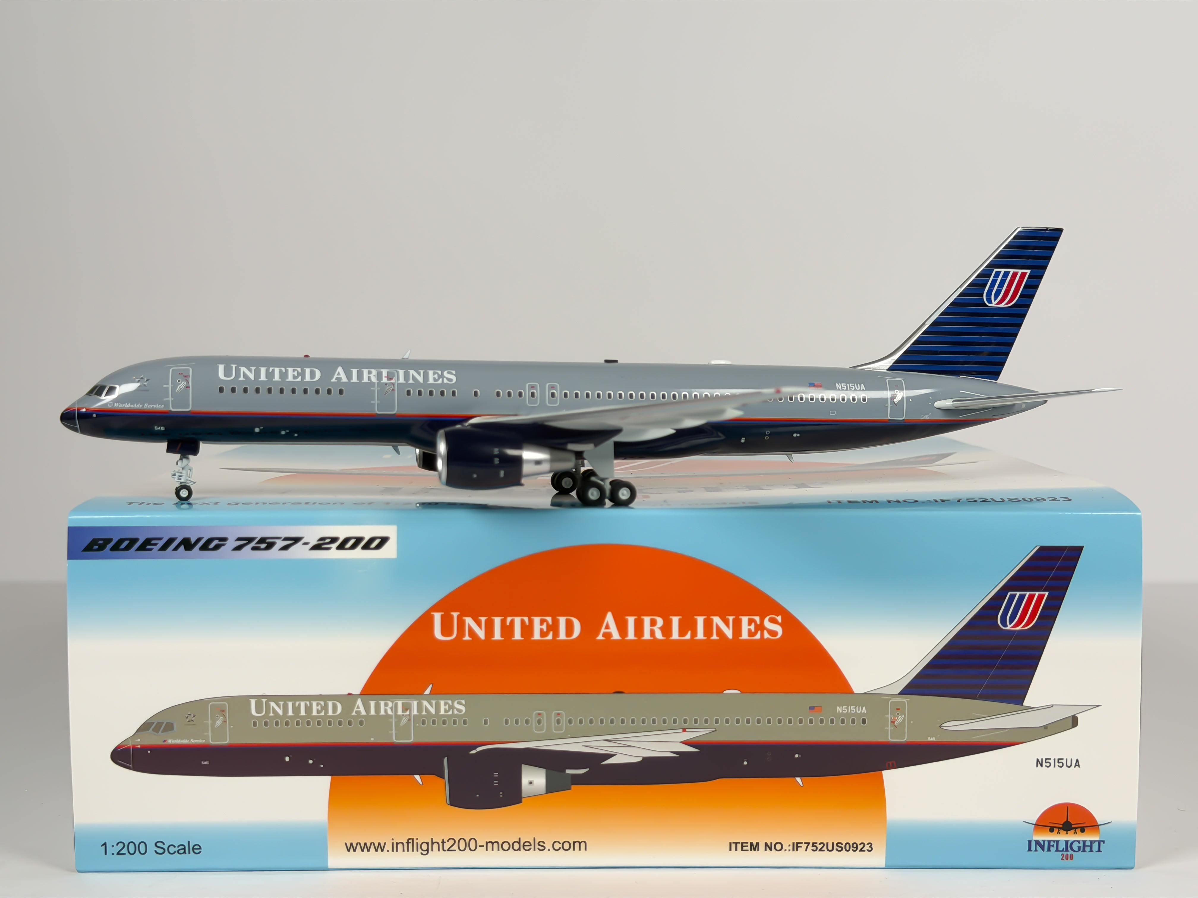 United Airlines Boeing 757-200 1:200 Inflight200 N515UA (IF752US0923)