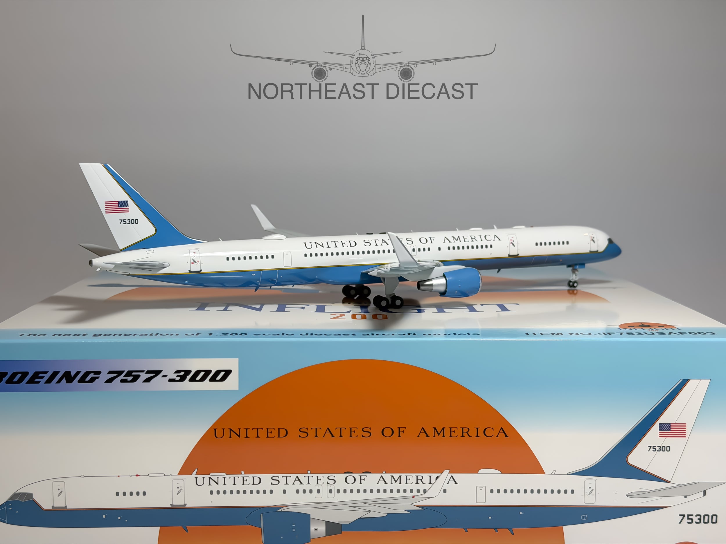 U.S Air Force (USAF) Boeing 757-300 1:200 Inflight200 75300 (IF753USAF003)