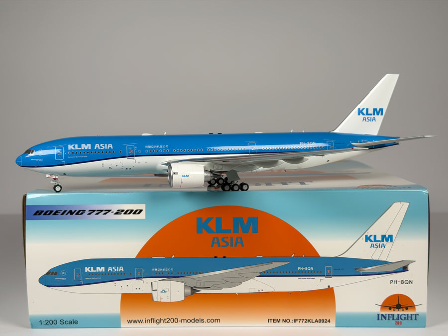 KLM Asia Boeing 777-200ER 1:200 Inflight200 PH-BQN (IF772KLA0924)