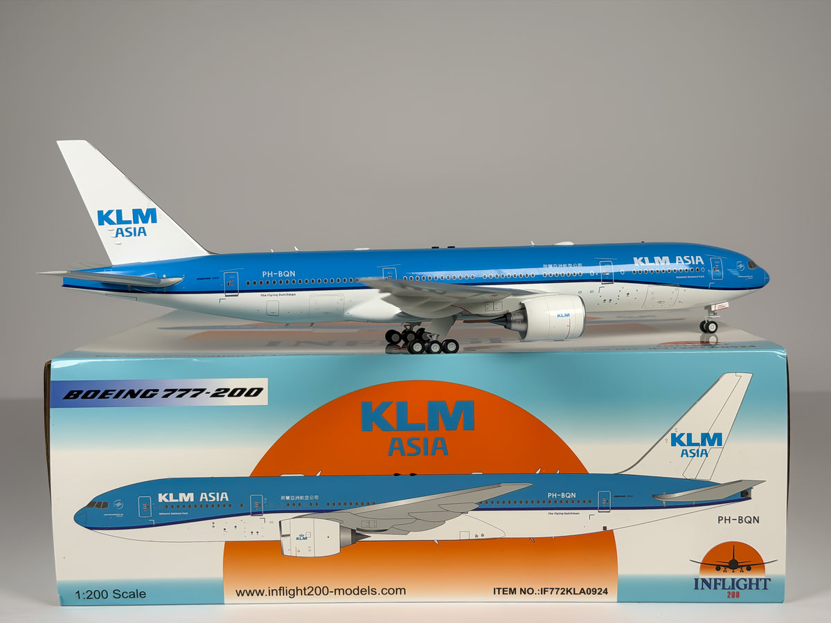KLM Asia Boeing 777-200ER 1:200 Inflight200 PH-BQN (IF772KLA0924)