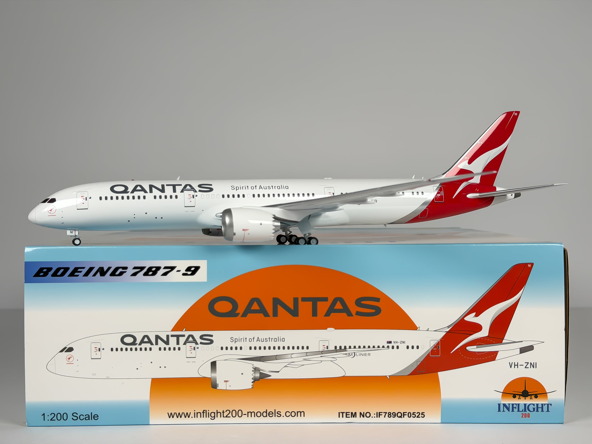 Qantas Airways Boeing 787-9 1:200 Inflight200 VH-ZNI (IF789QF0525)