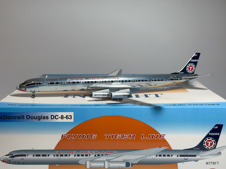 Flying Tigers Douglas DC-8-63F 1:200 Inflight200 N779FT (IF863FTSM-P)