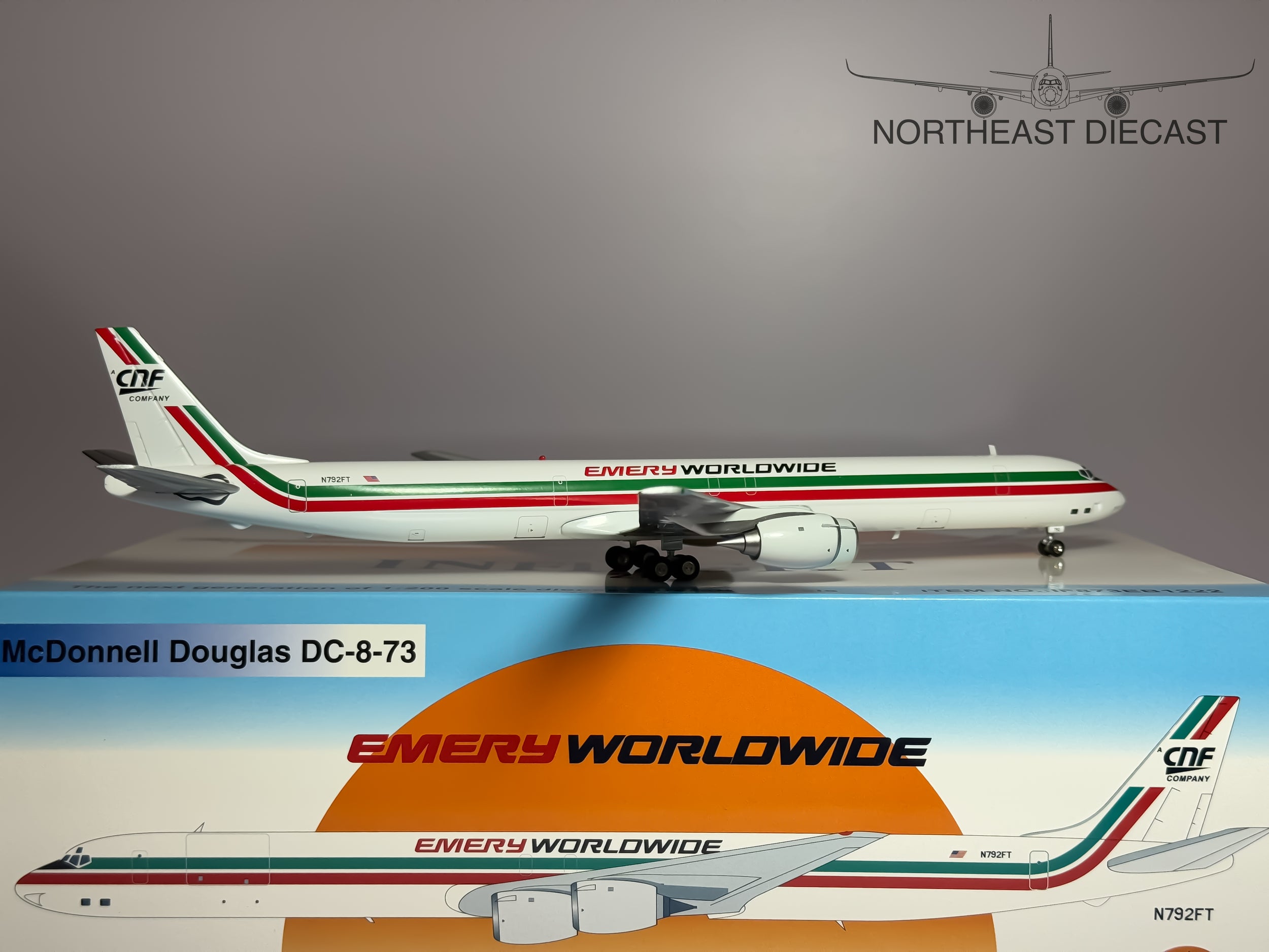 Emery Worldwide Airlines Douglas DC-8-73F 1:200 Inflight200 N792FT (IF873EB1222)
