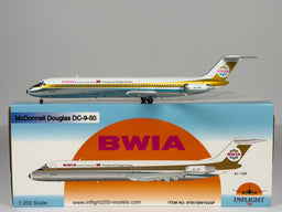 British West Indian Airways (BWIA) Douglas DC-9-50 1:200 Inflight200 9Y-TGP (IF951BW1024P)