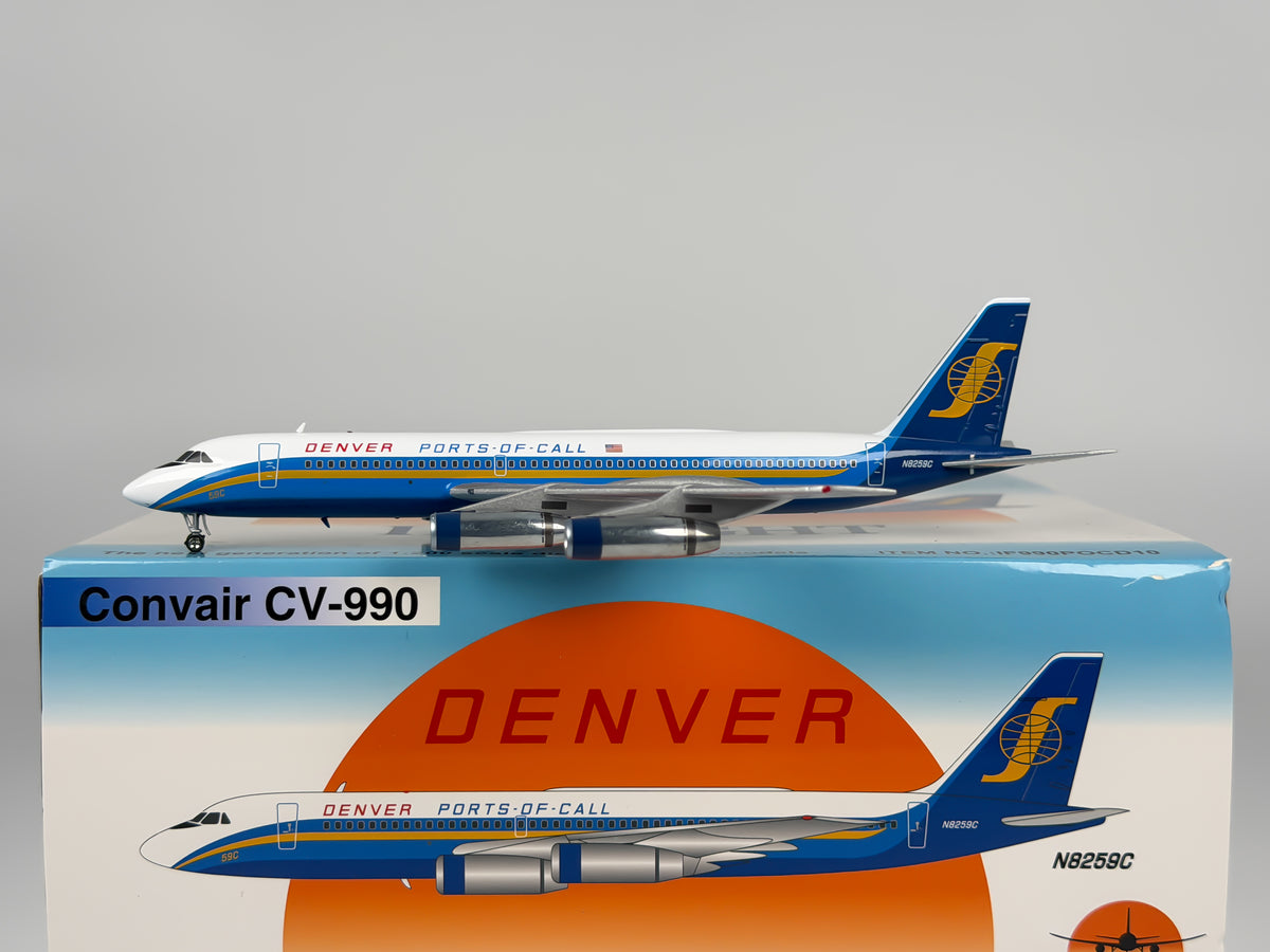 Denver Ports of Call Convair CV-990 1:200 InFlight200 N8259C (IF990POCD10)