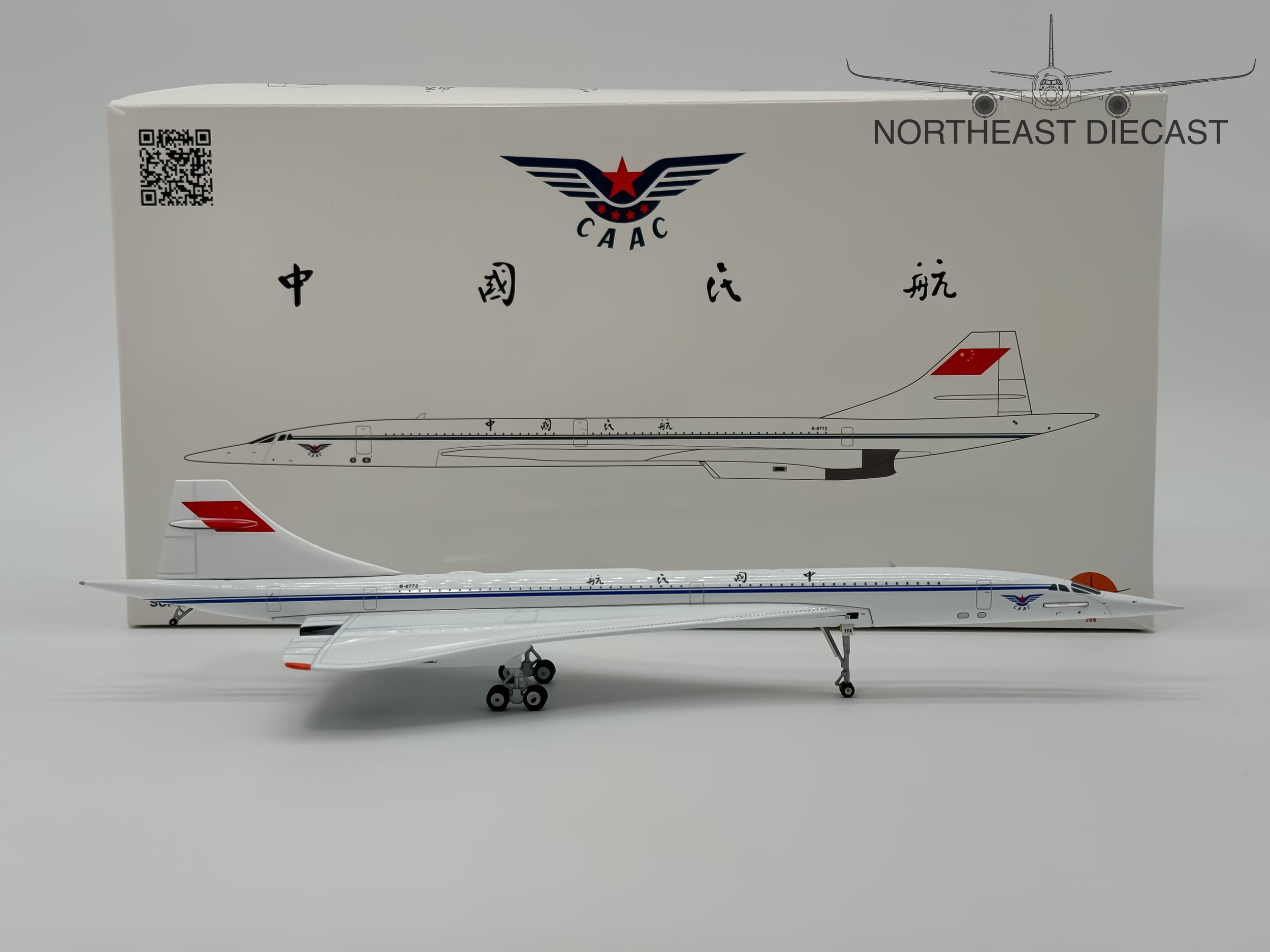 CAAC BAC Concorde 1:200 Inflight200 B-0772 (IFCONCCA001)