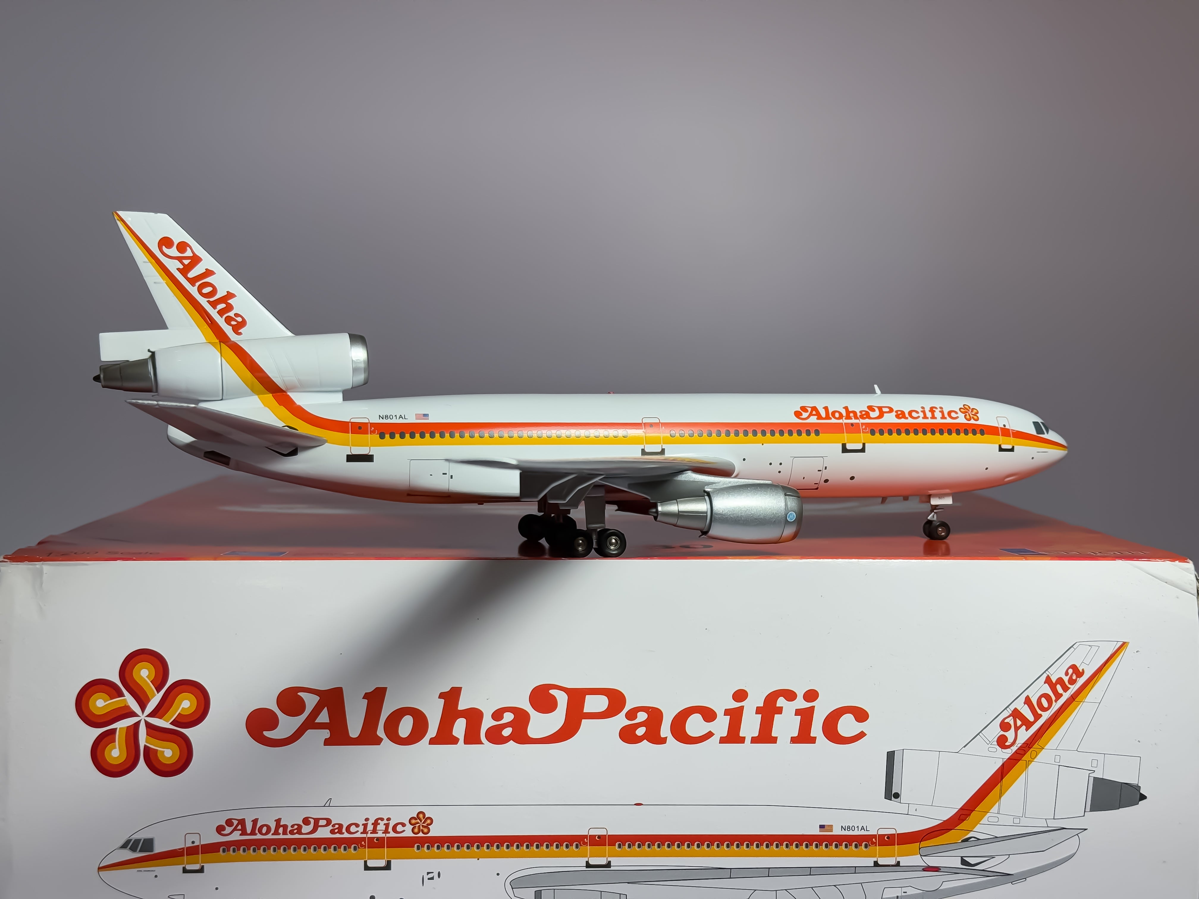 Aloha Pacific McDonnell Douglas DC-10-30 1:200 Inflight200 N801AL (IFDC100312)