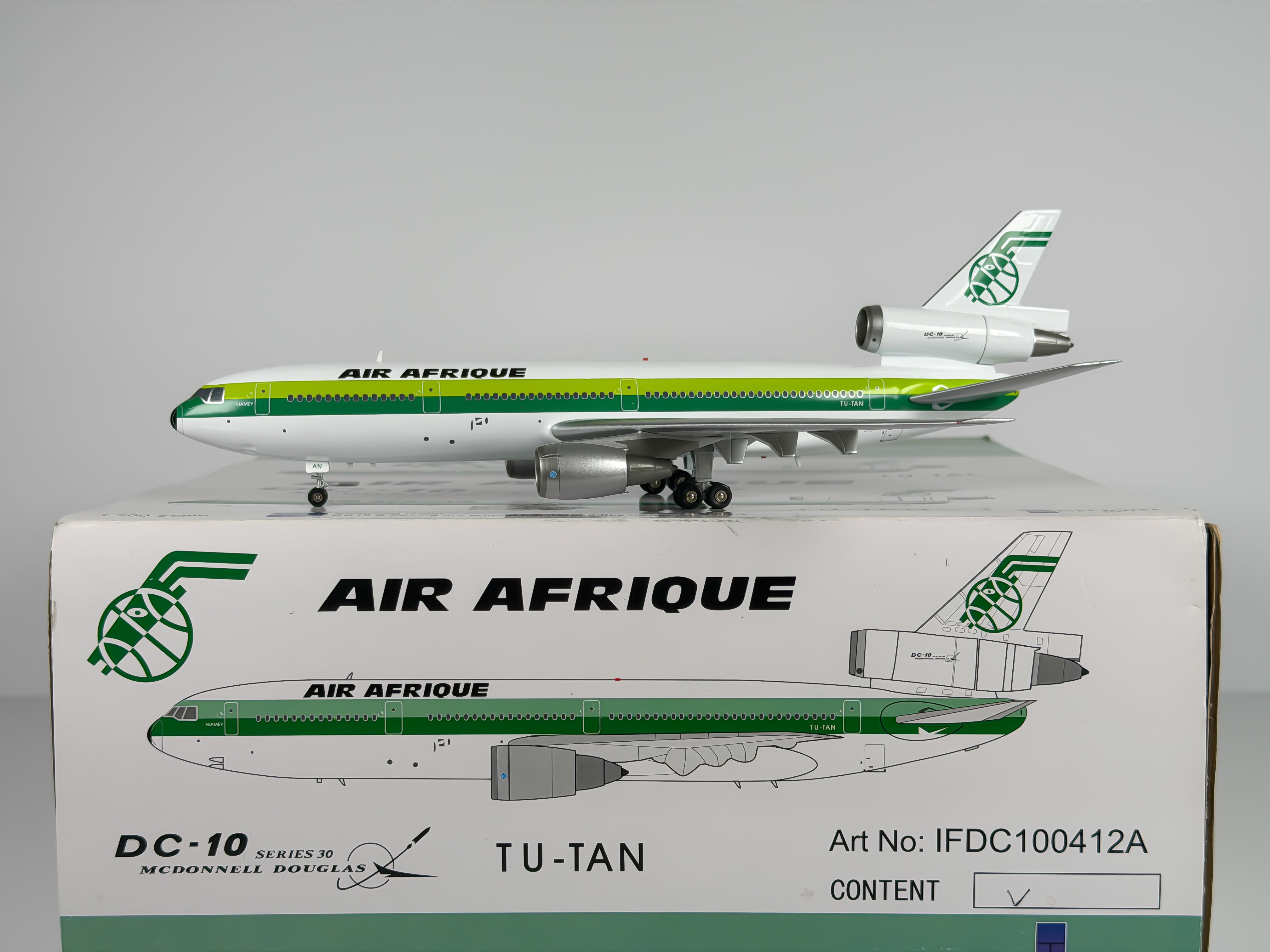 Air Afrique McDonnell Douglas DC-10-30 1:200 Inflight200 TU-TAN (IFDC100412A)