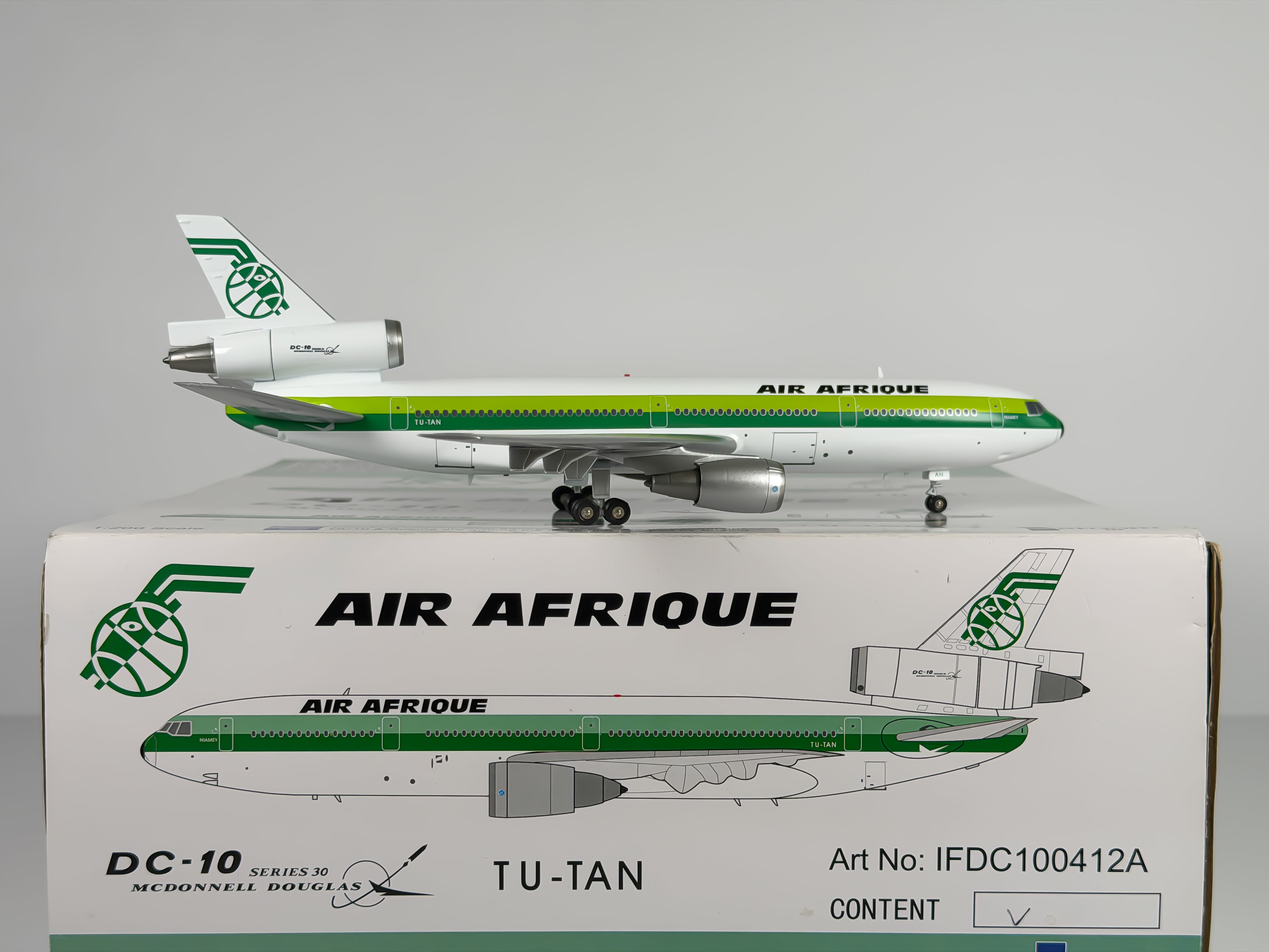 Air Afrique McDonnell Douglas DC-10-30 1:200 Inflight200 TU-TAN (IFDC100412A)