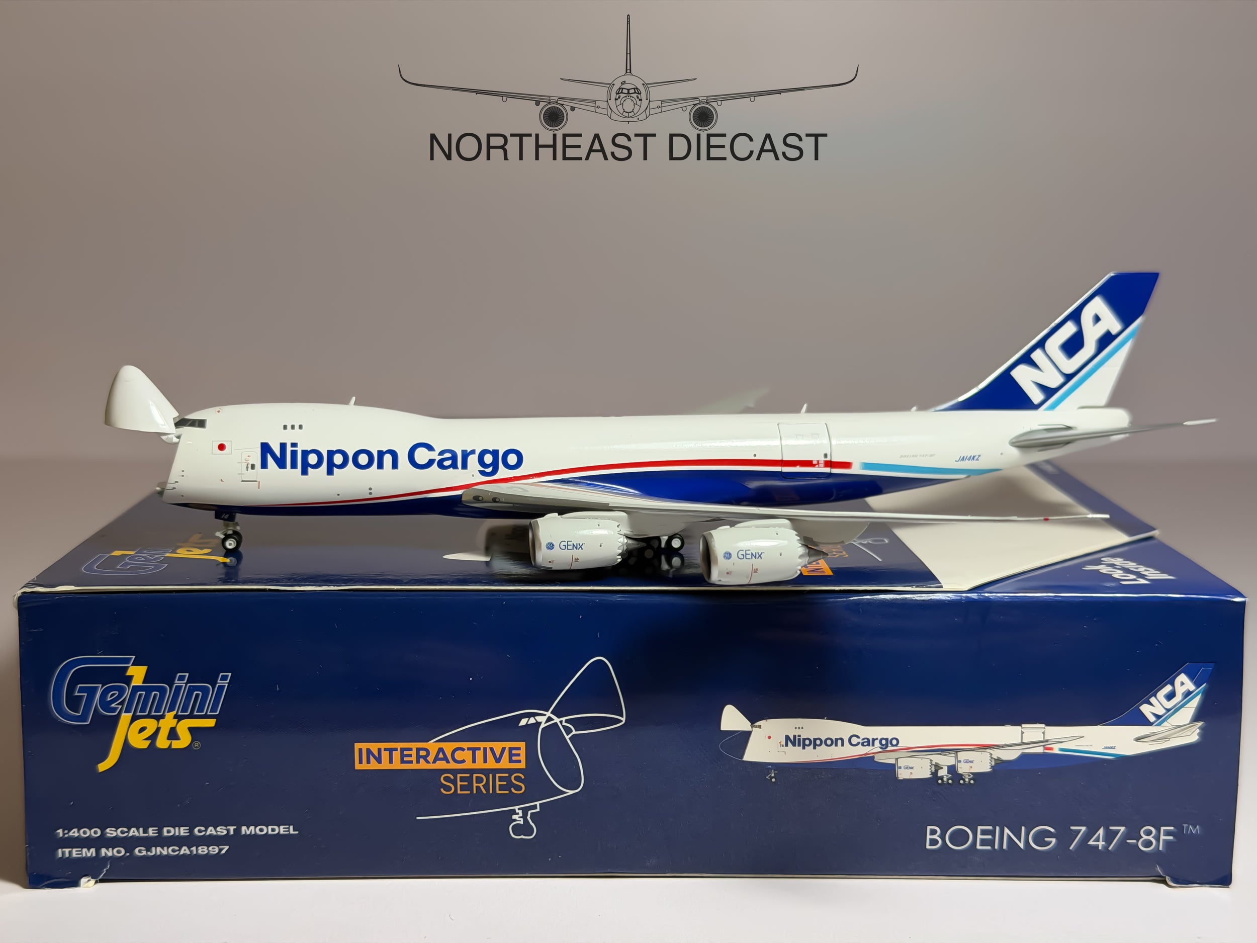 Nippon Cargo Boeing 747-8F 1:400 Gemini Jets JA14KZ (GJNCA1897)