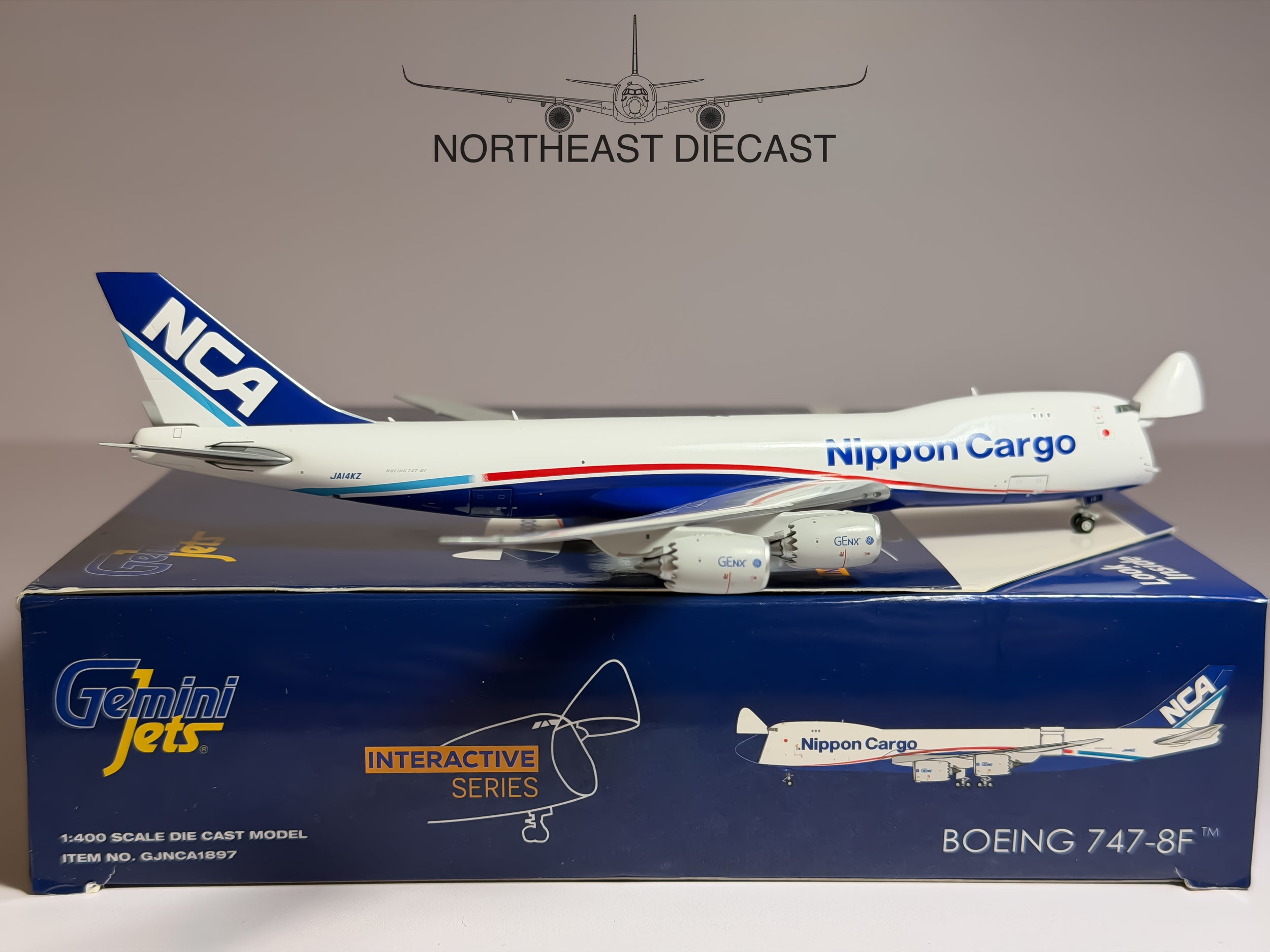 Nippon Cargo Boeing 747-8F 1:400 Gemini Jets JA14KZ (GJNCA1897)