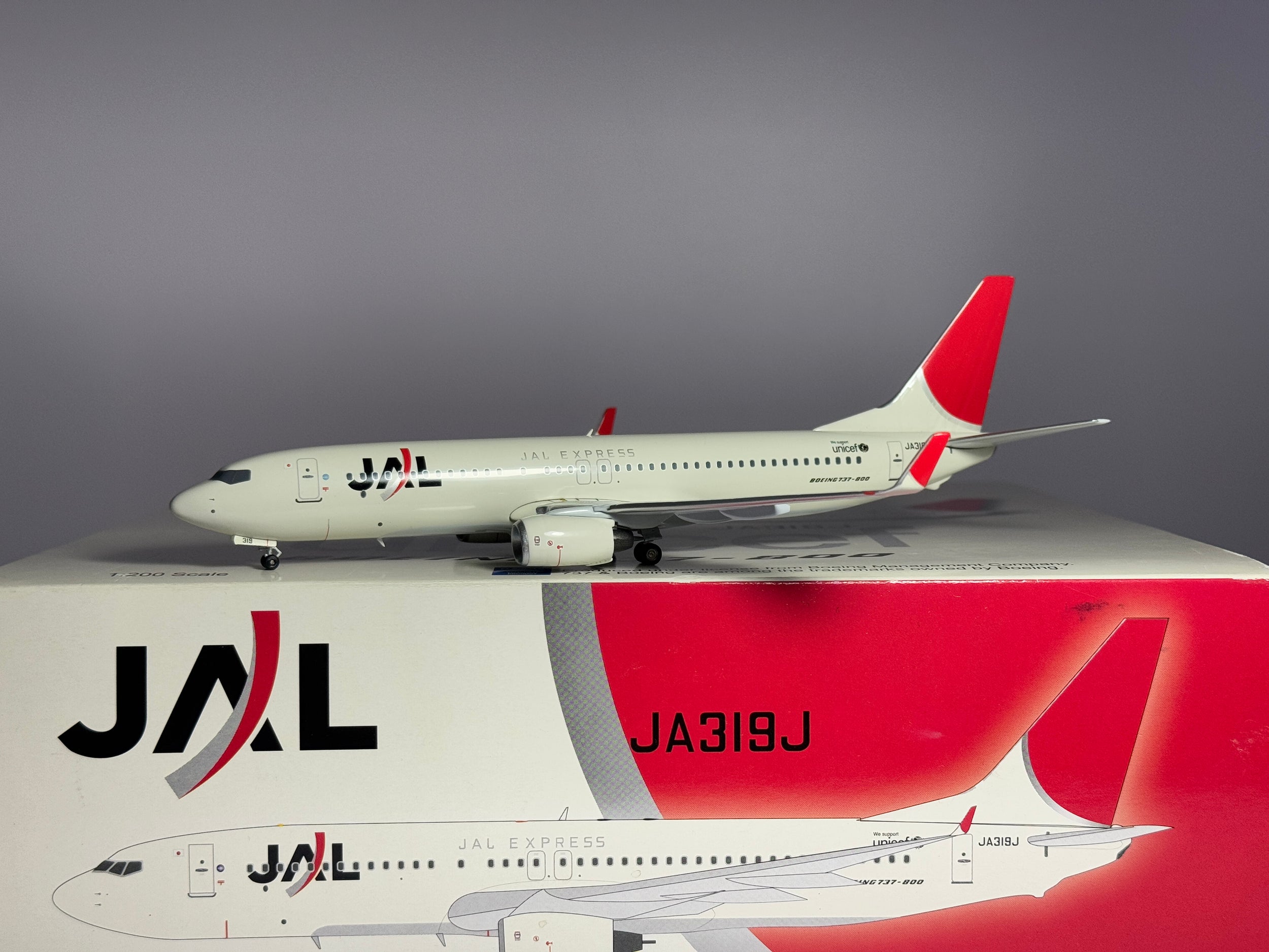 Aviation200 JAL Express Boeing 737-800 JA319J old scheme BBOX319