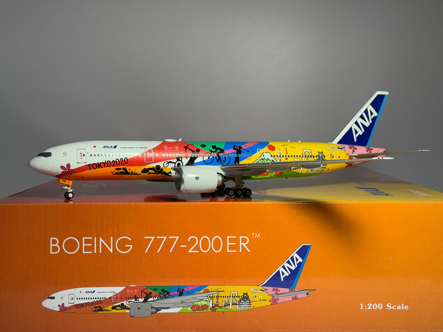 Phoenix Models 1:200 ANA All Nippon Airways Boeing 777-200 JA741A Tokyo 2020 PH200033