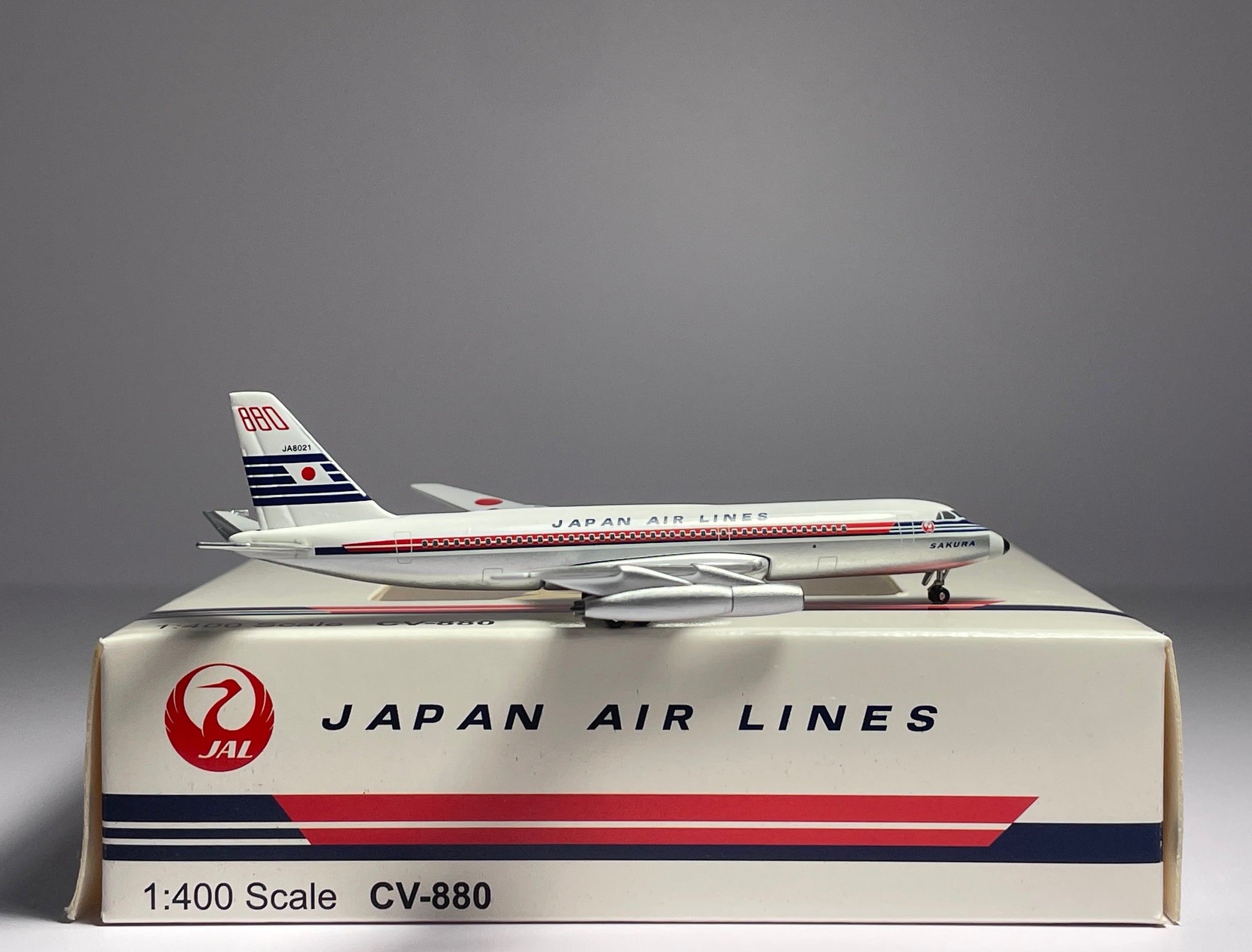 Aeroclassics 1:400 Japan Air Lines Convair CV-880 JA8021 1960s colors ACJA8021