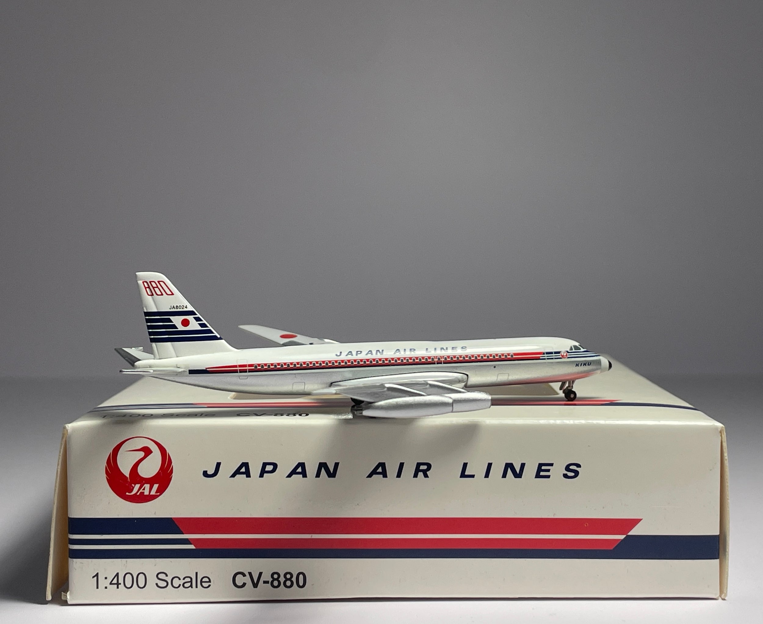 Aeroclassics 1:400 Japan Air Lines Convair CV-880 JA8024 1960s colors ACJA8024