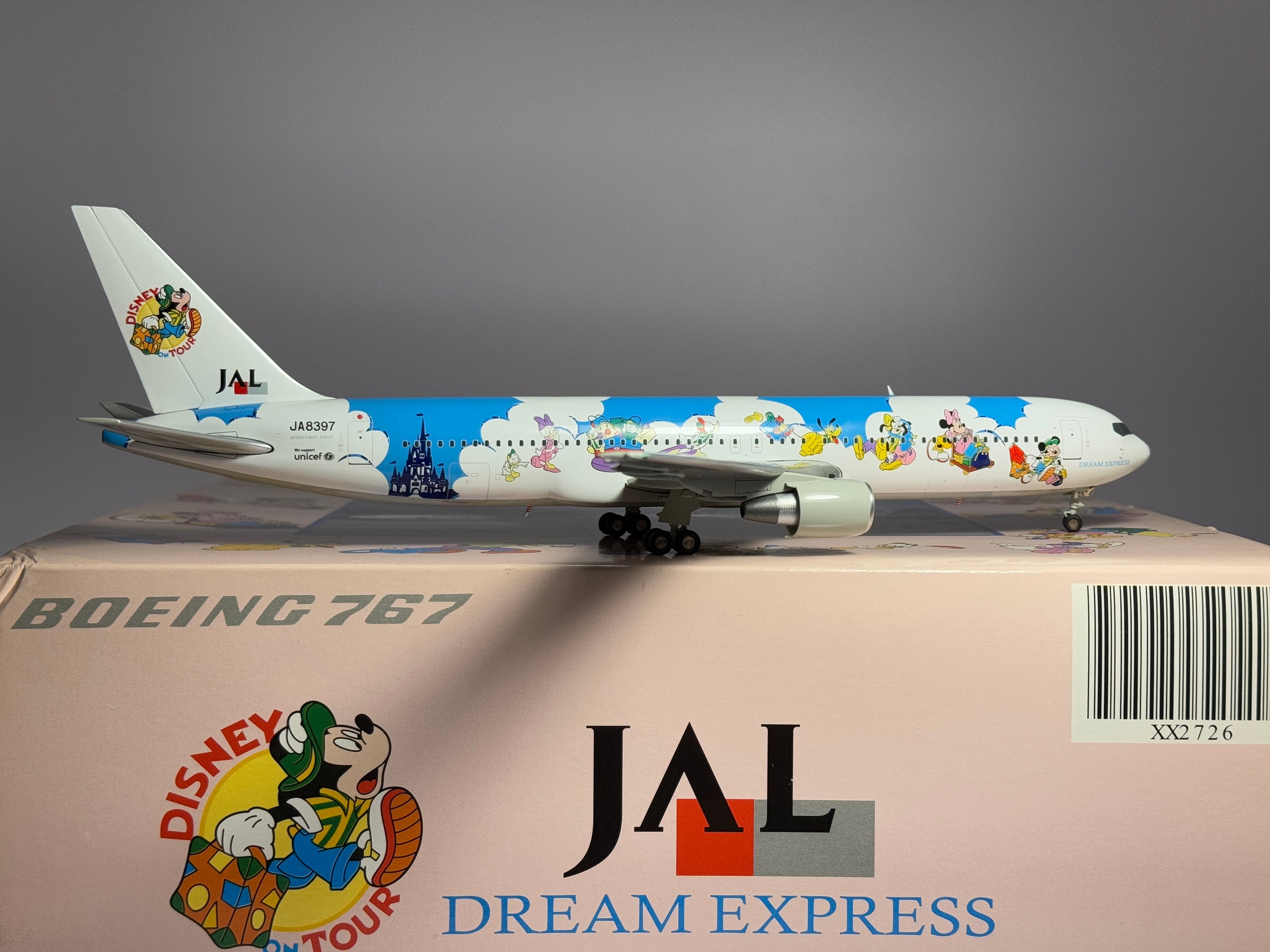 JC Wings 1:200 Japan Airlines Boeing 767-300 JA8397 Disney Dream Express XX2726