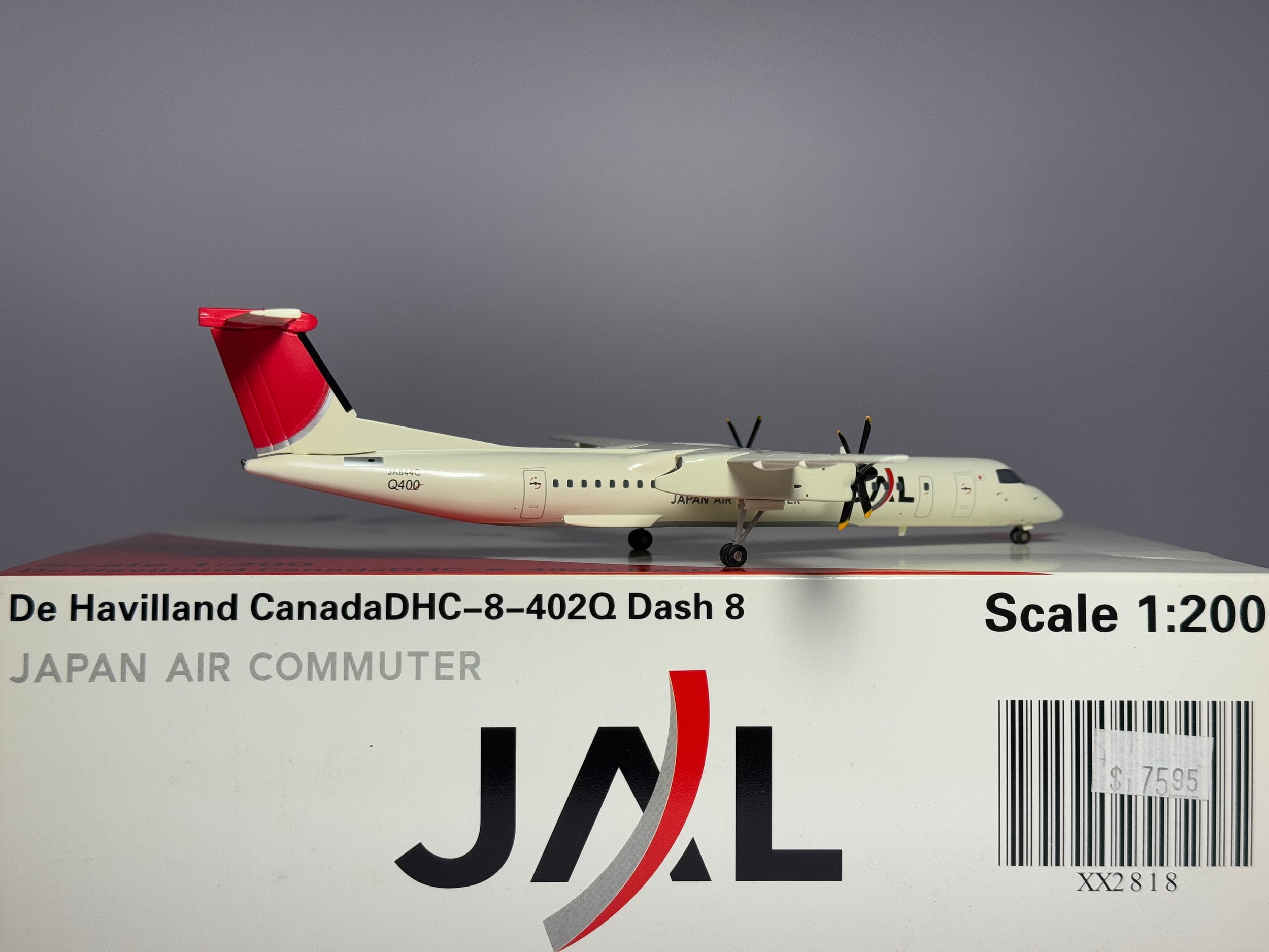 JC Wings 1:200 JAL Japan Air De Havilland Q400 JA844C Commuter XX2818