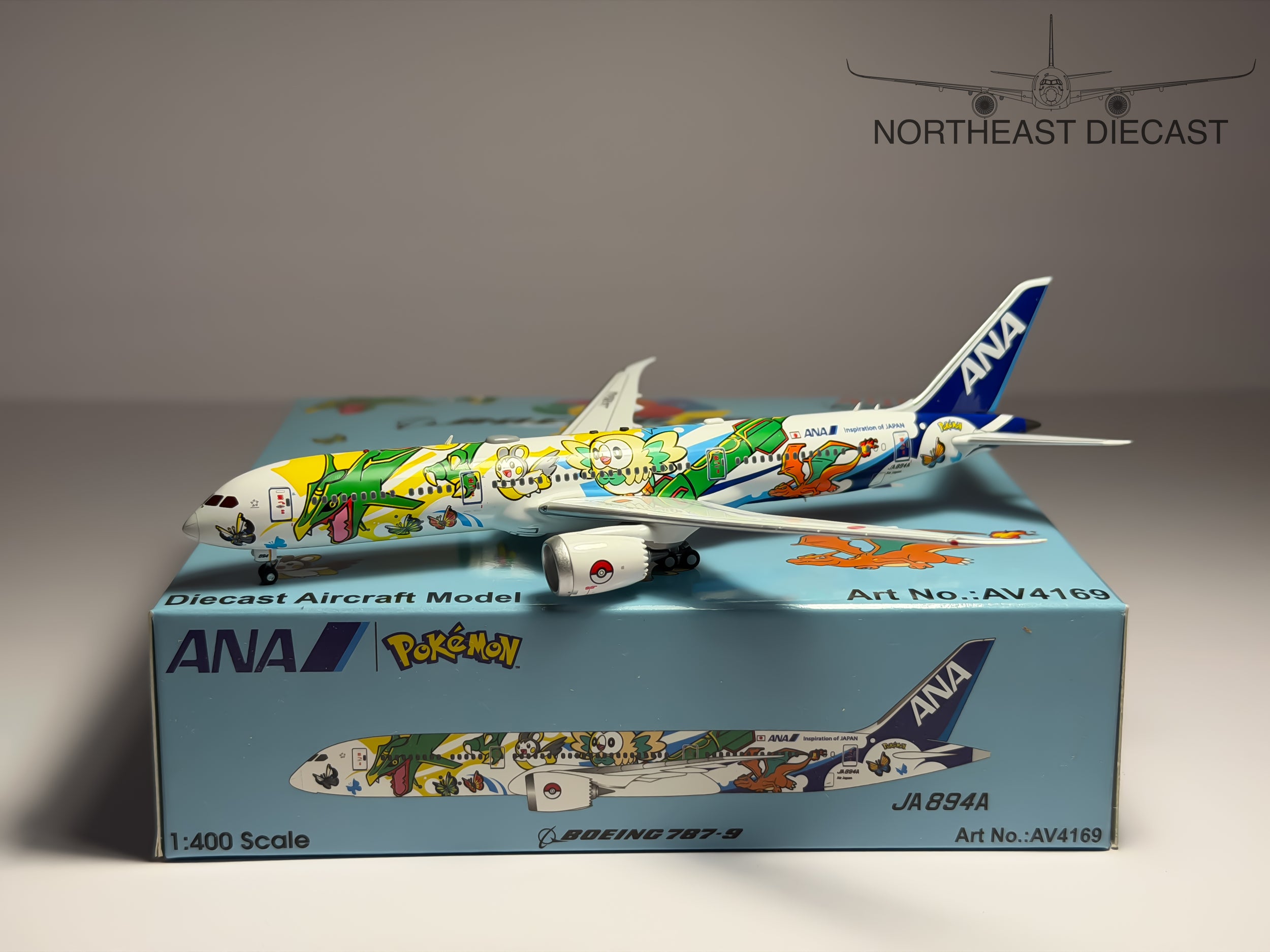 All Nippon ANA Boeing 787-9 1:400 Aviation400 JA894A (AV4169)