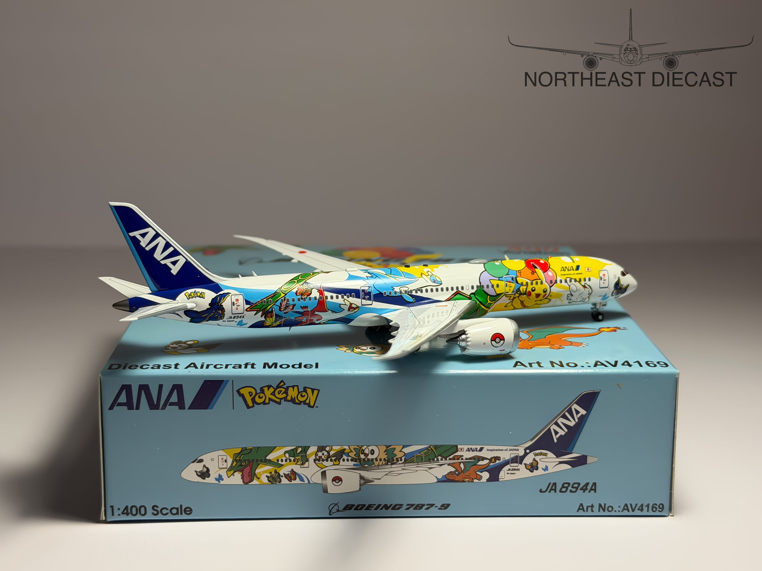 All Nippon ANA Boeing 787-9 1:400 Aviation400 JA894A (AV4169)