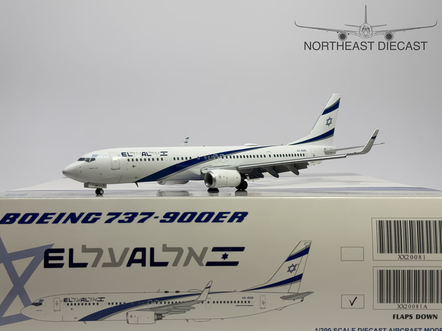 El Al Boeing 737-900 1:200 JC Wings 4X-EHD (JC20081A)