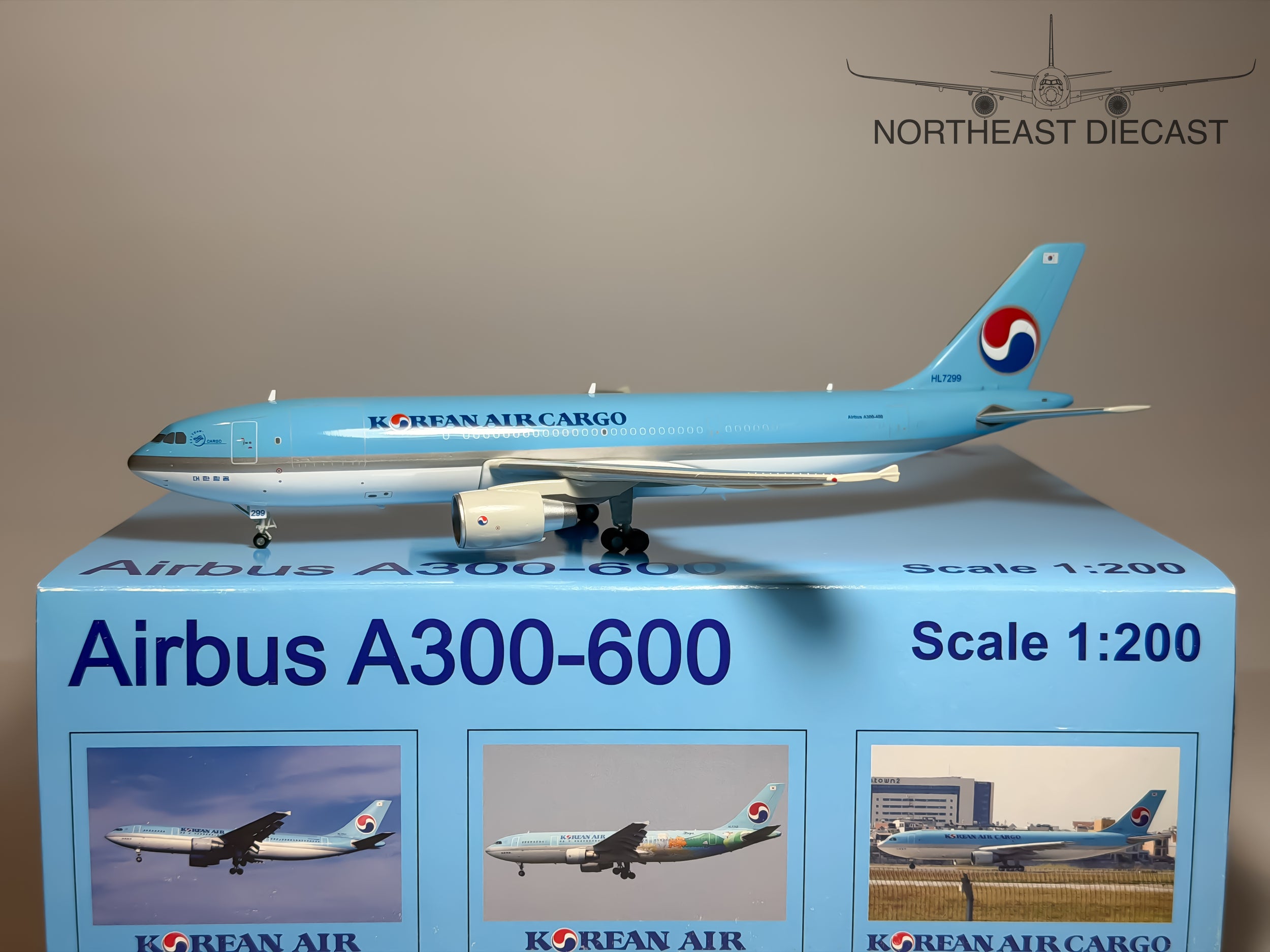 Korean Air Airbus A300-600 1:200 JC Wings HL7299 (JC2033)