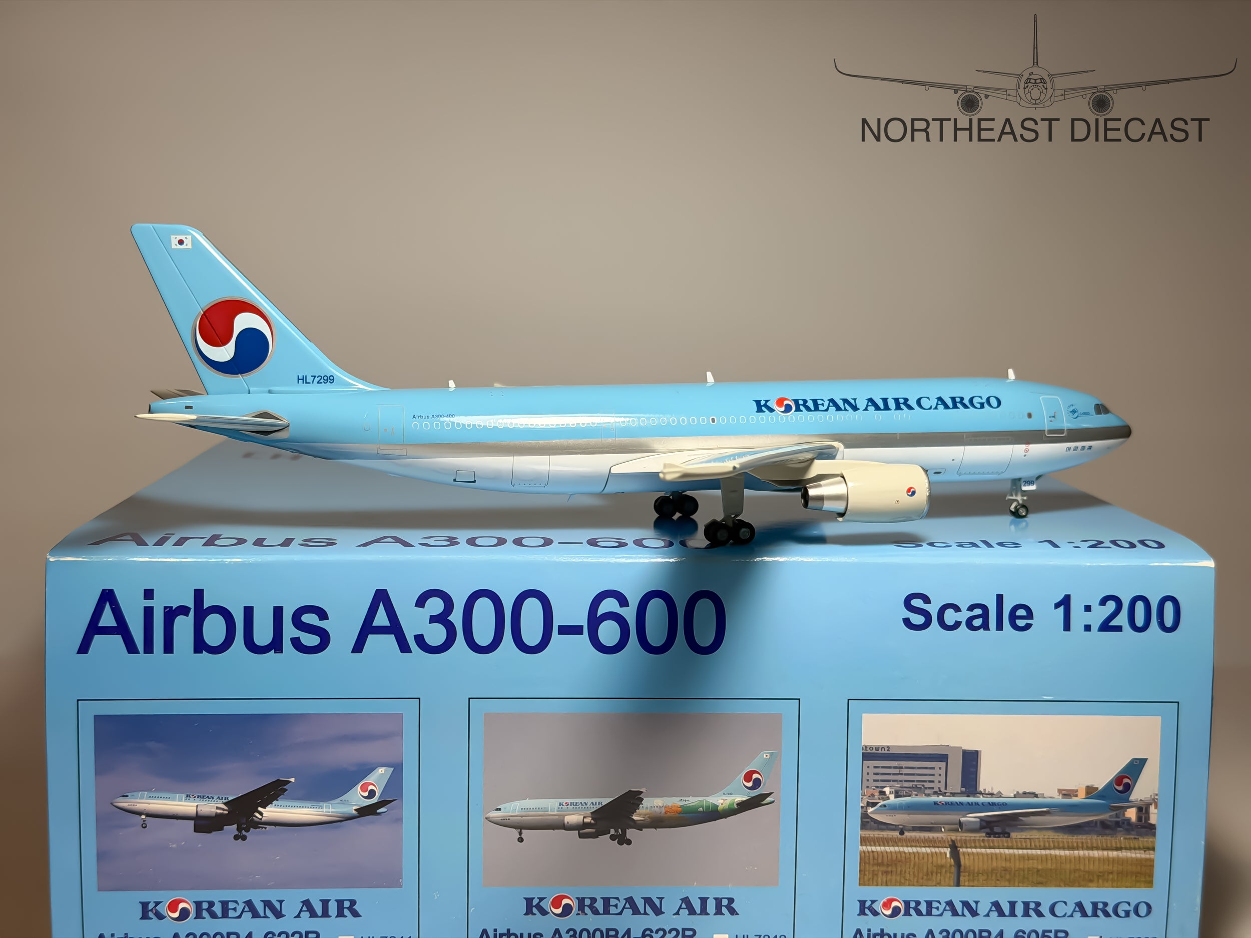 Korean Air Airbus A300-600 1:200 JC Wings HL7299 (JC2033)