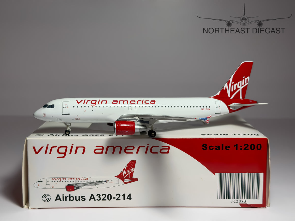 Virgin America Airbus A320-200 1:200 JC Wings N623VA (JC2085)