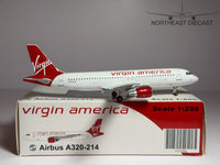 Virgin America Airbus A320-200 1:200 JC Wings N623VA (JC2085)