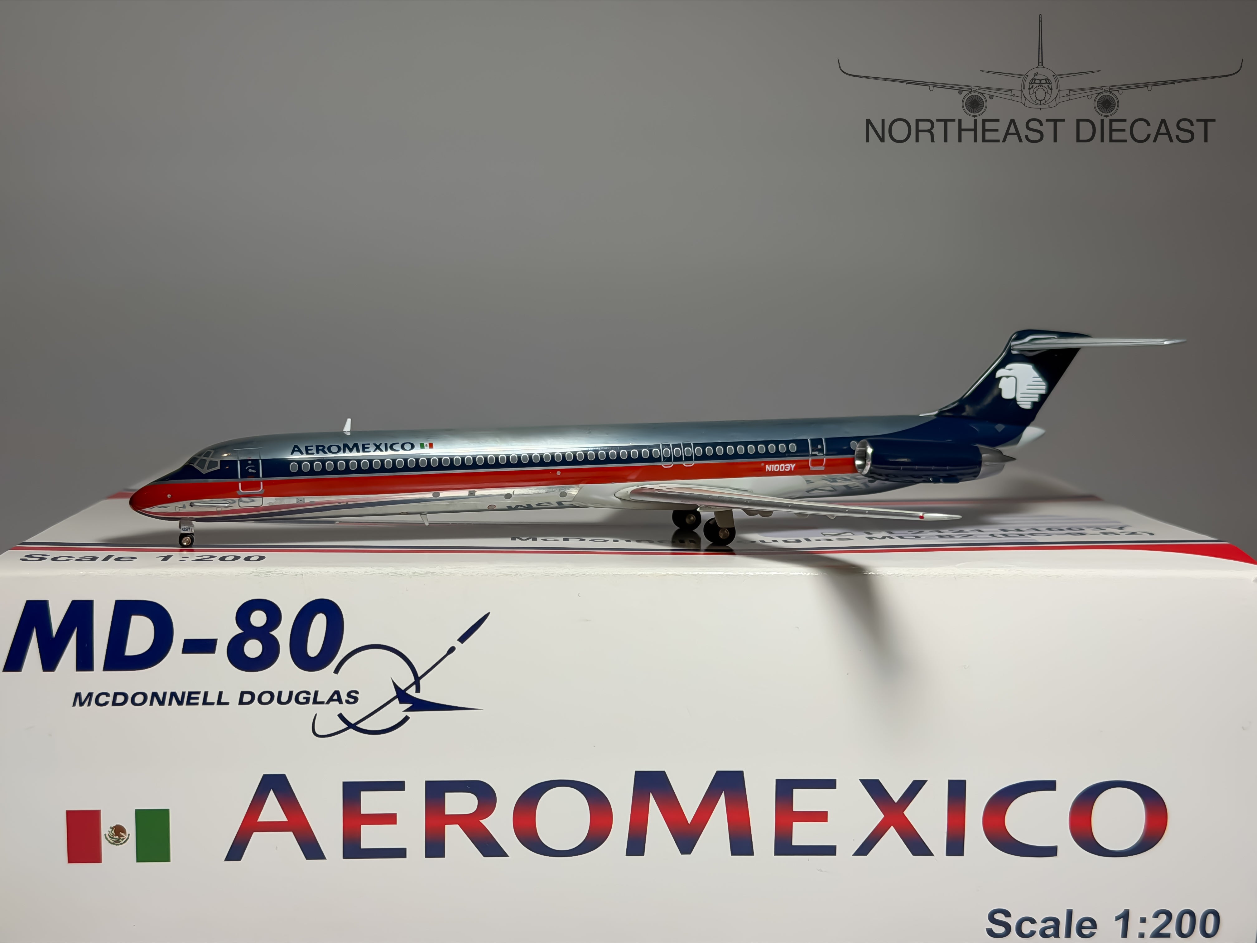 Aeromexico McDonnell Douglas MD-82 1:200 JC Wings N1003Y (JC2121)