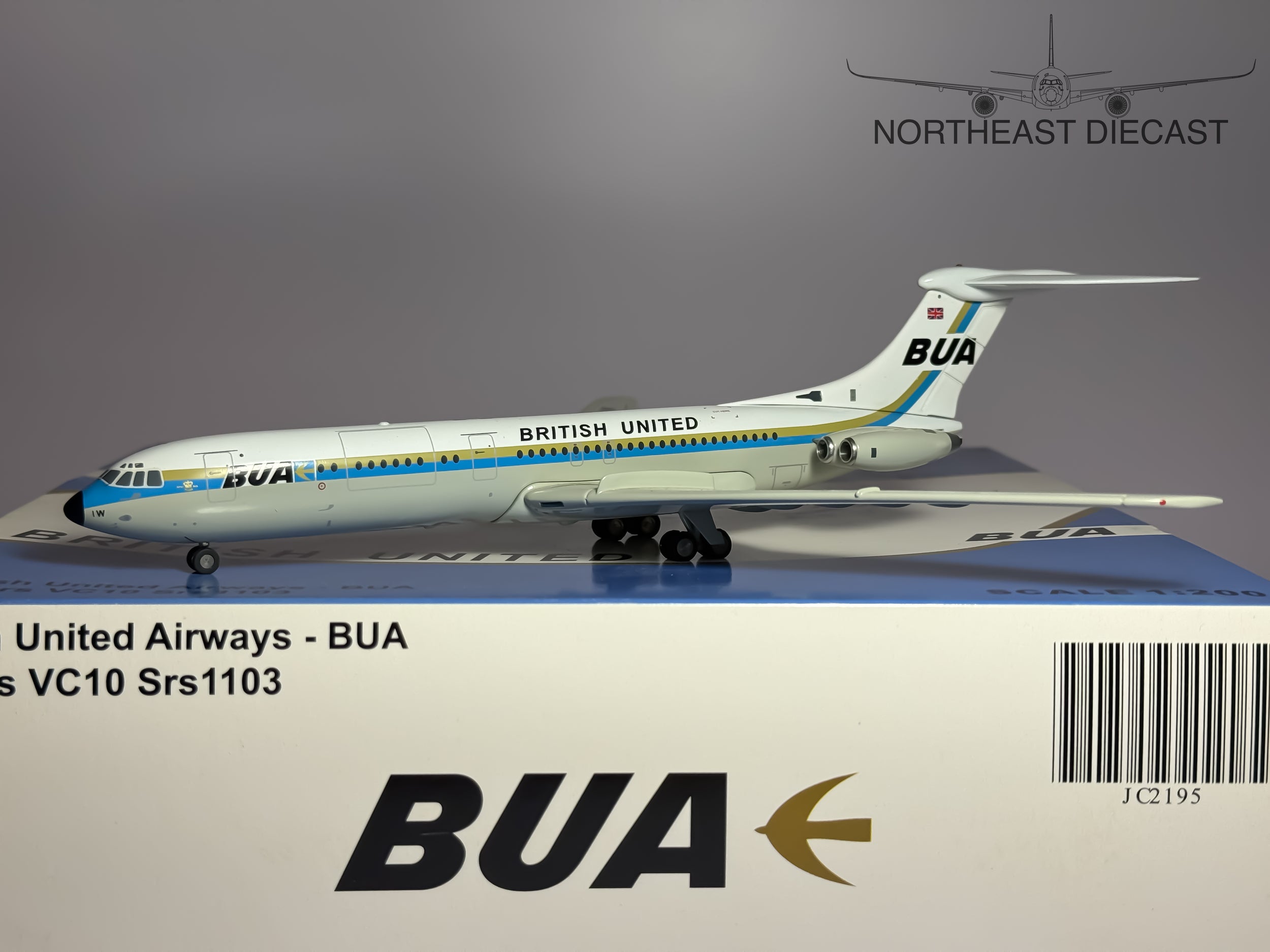 British United Airways Vickers VC-10 1:200 JC Wings G-ASIW (JC2195)