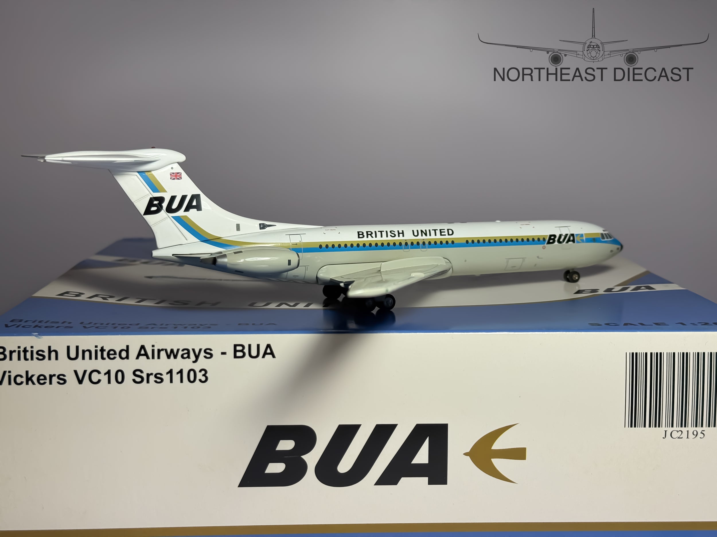 British United Airways Vickers VC-10 1:200 JC Wings G-ASIW (JC2195)