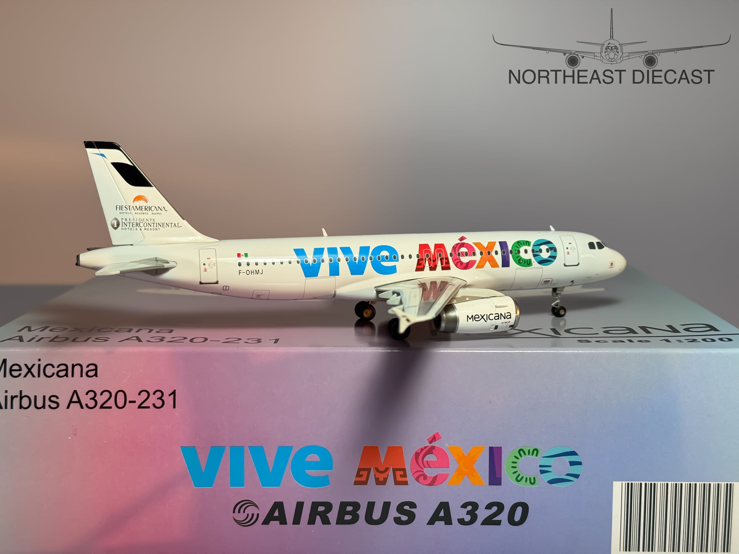 Mexicana Airbus A320-200 1:200 JC Wings F-OHMJ (JC2222)