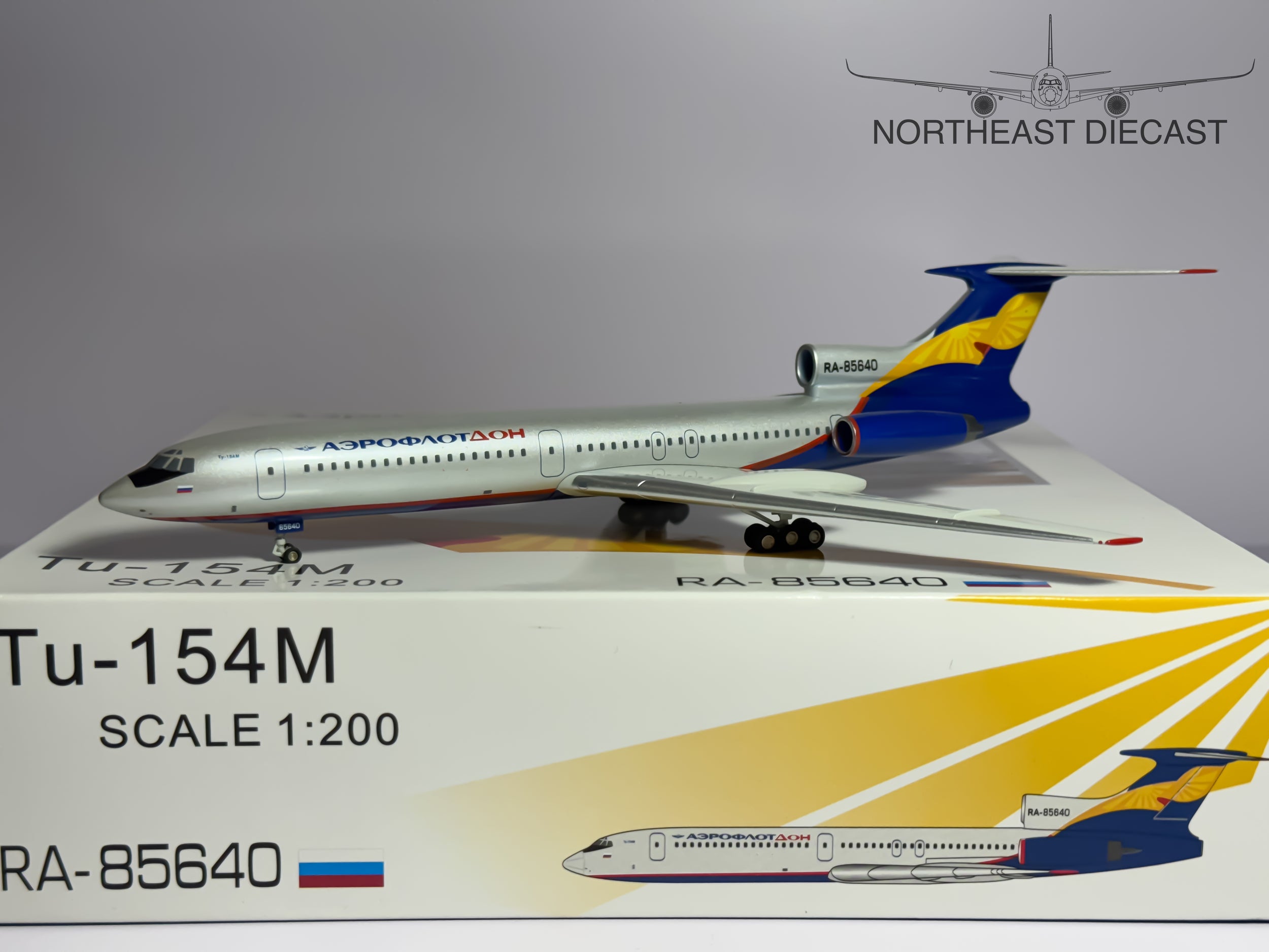 Aeroflot Tupolev TU-154M 1:200 JC Wings RA-85640 (JC2AFL023)