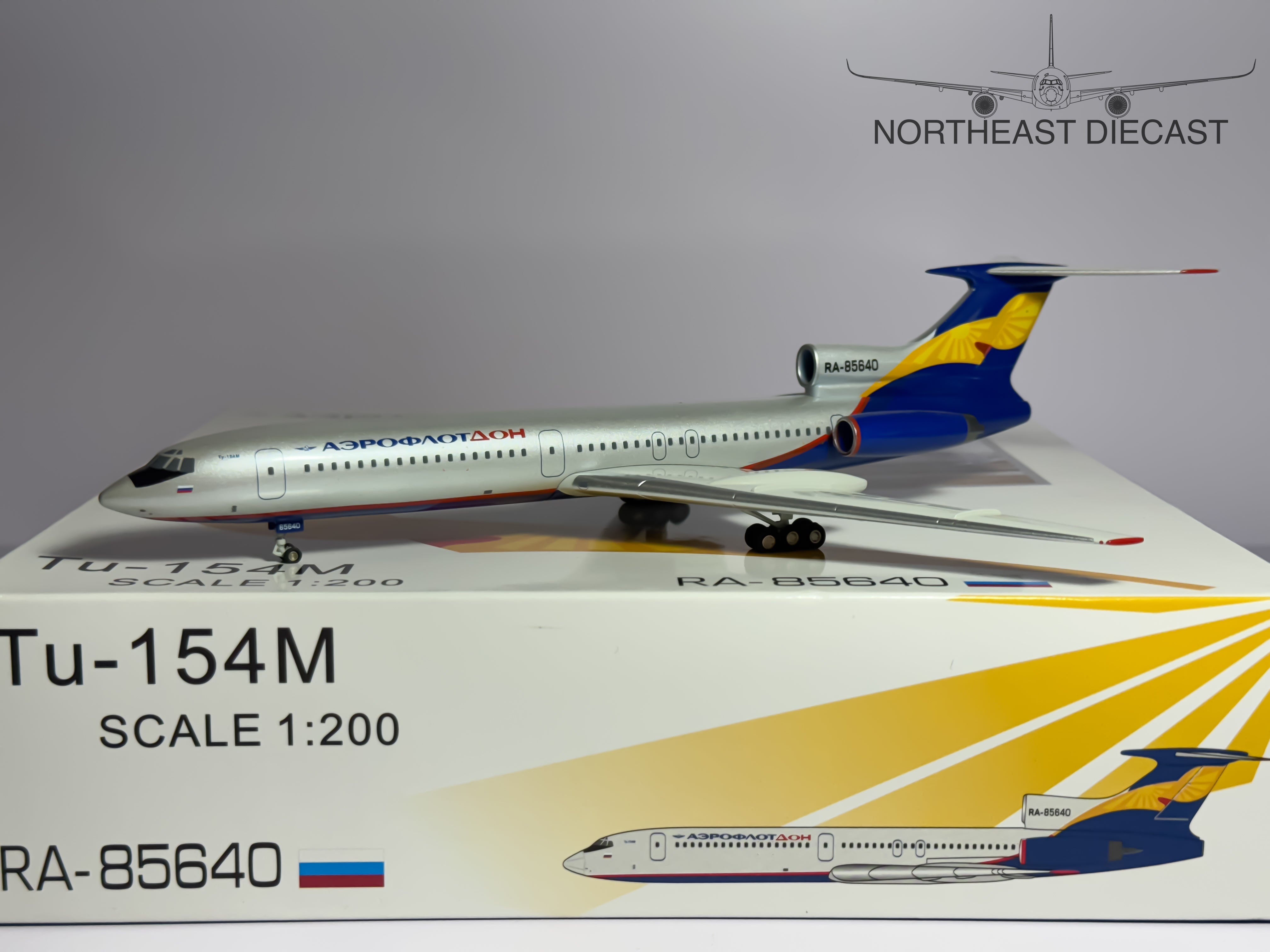 Aeroflot Tupolev TU-154M 1:200 JC Wings RA-85640 (JC2AFL023)