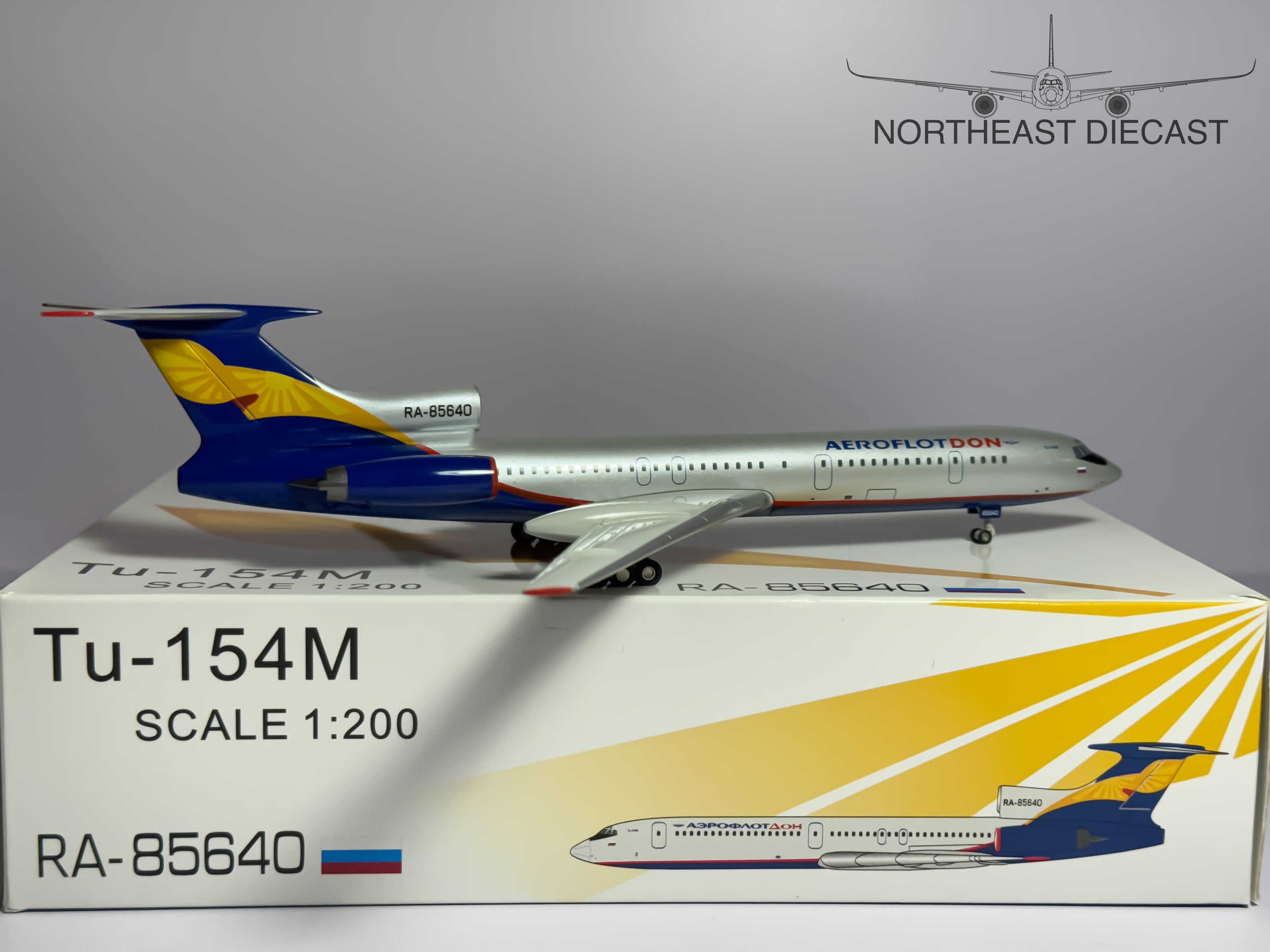 Aeroflot Tupolev TU-154M 1:200 JC Wings RA-85640 (JC2AFL023)